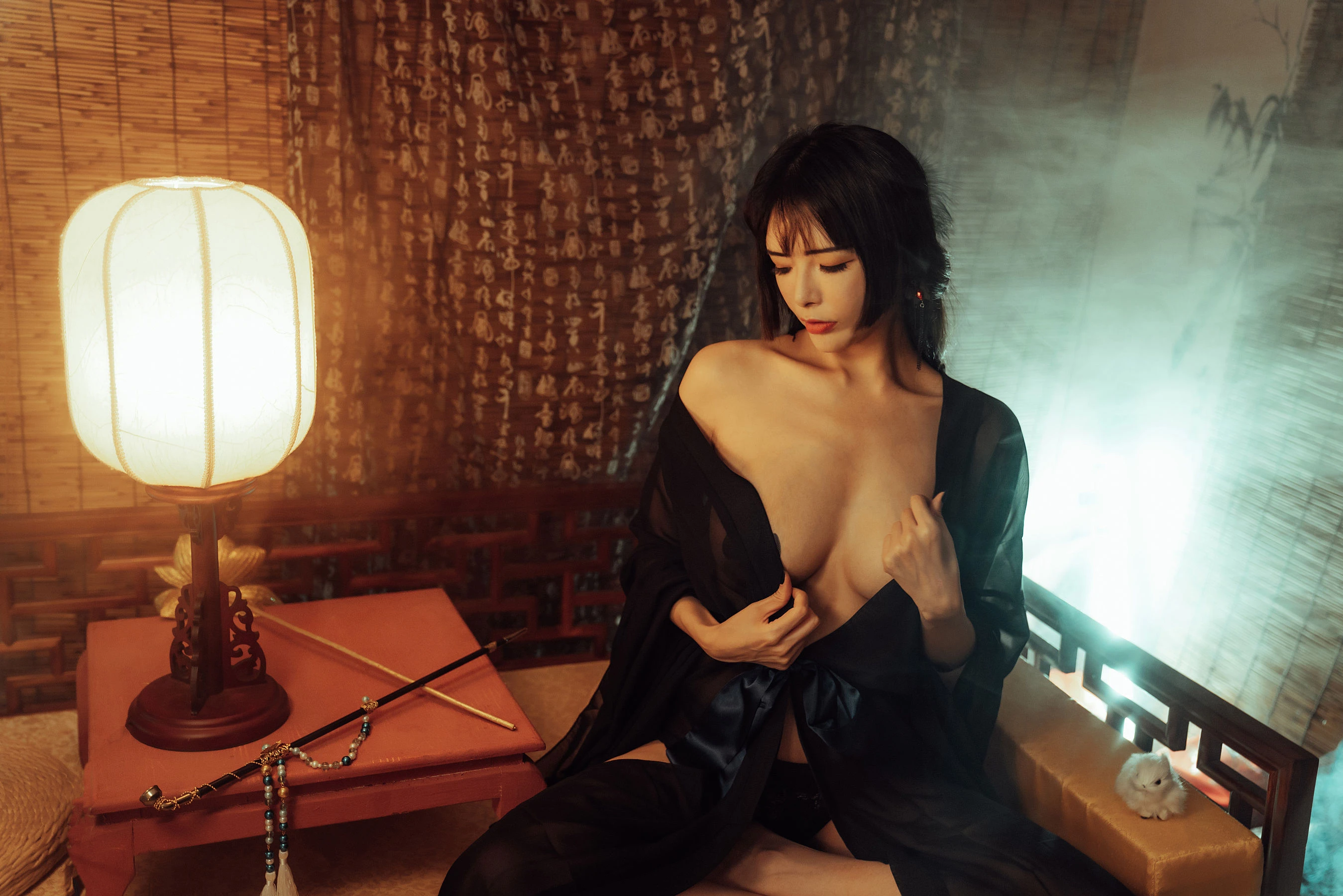 秋和柯基(夏小秋秋秋) – 穿黑纱的小妖精 [38P]插图4