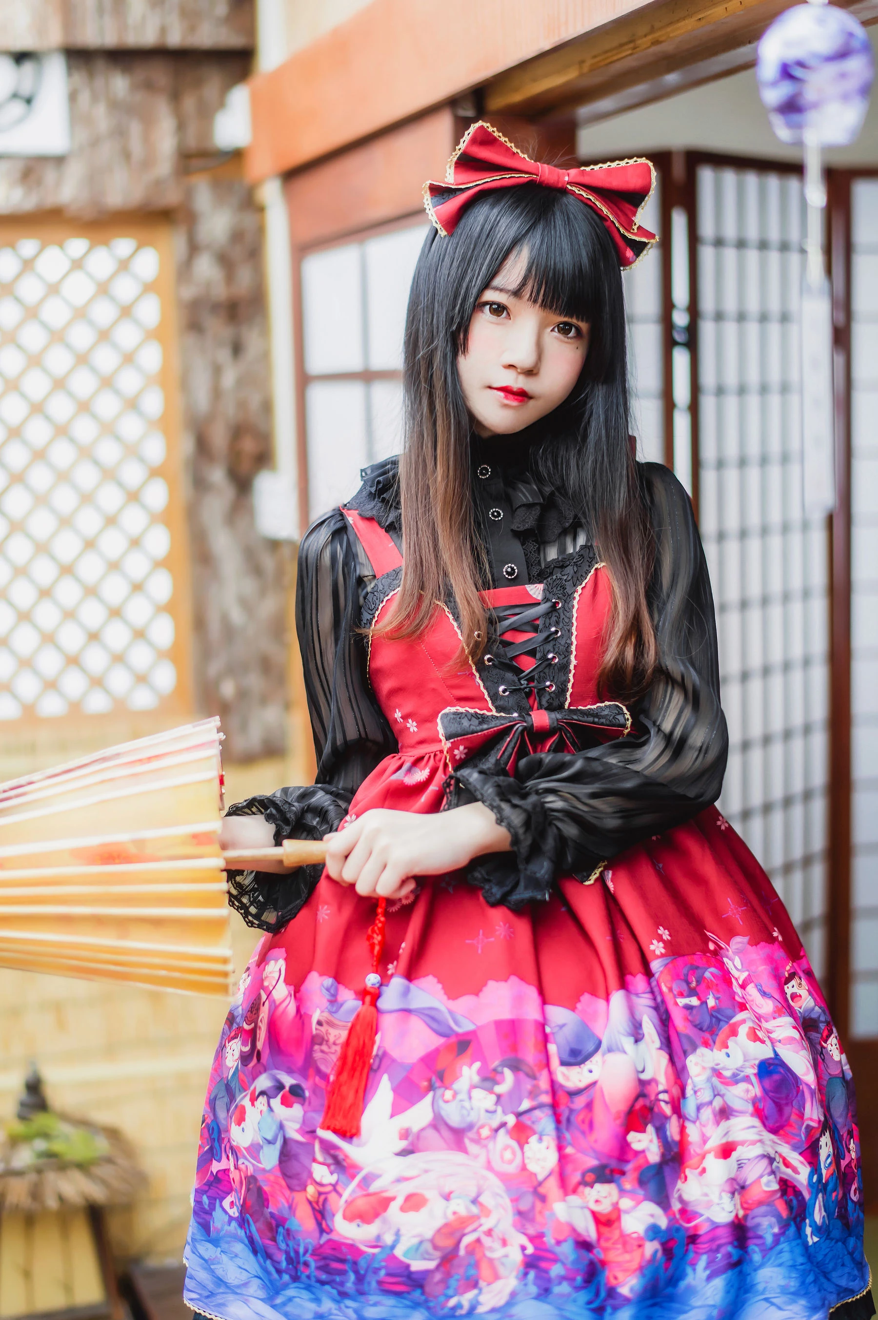 桜桃喵《和风lolita》插图6