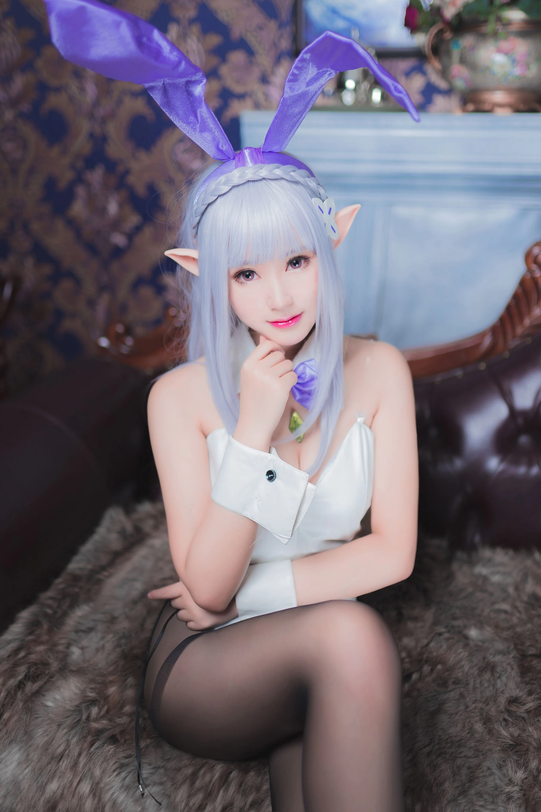 Cosplay沫小舞 – 艾米莉亚兔女郎 [18P]插图6