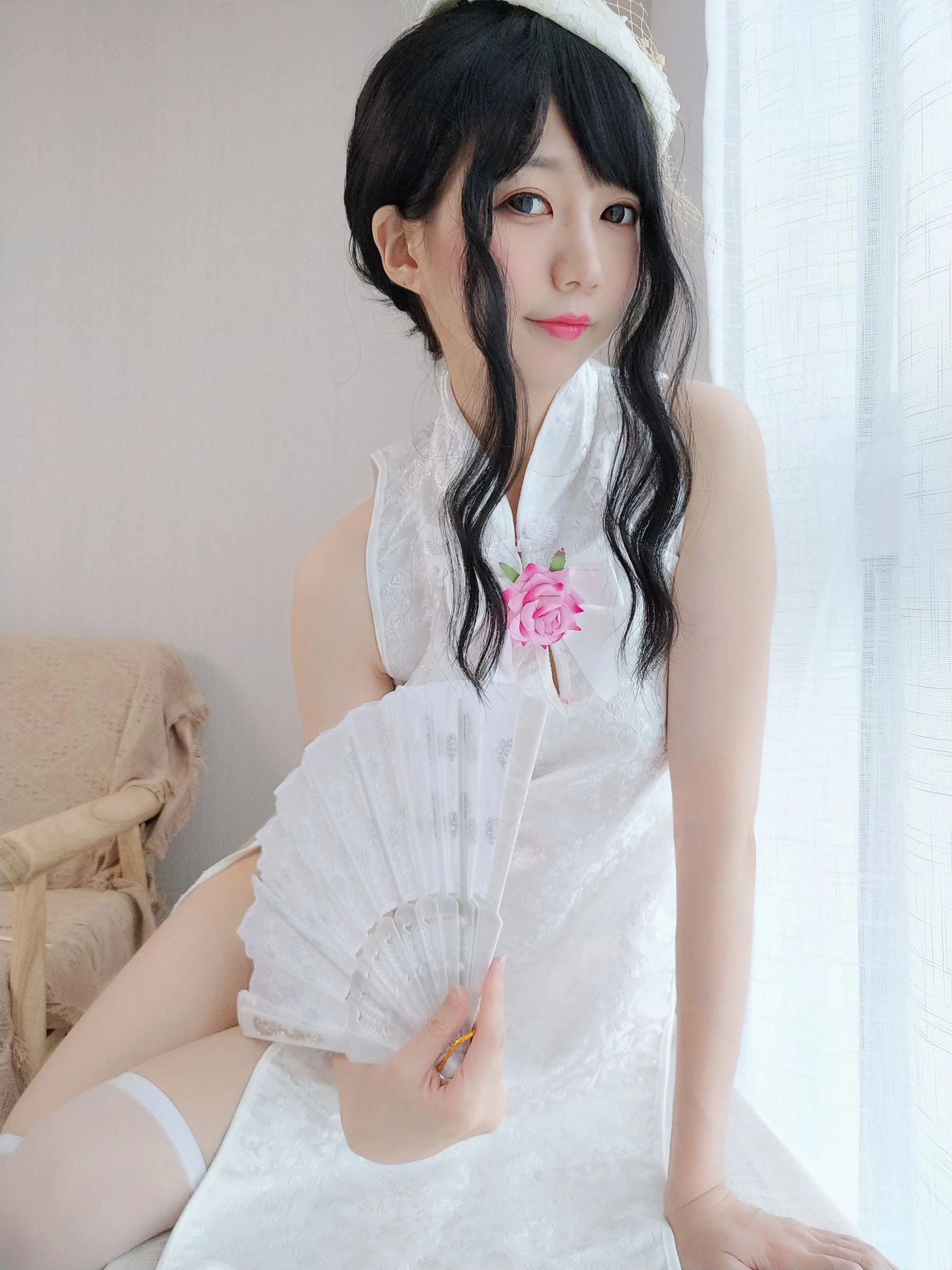 NAGISA魔物喵[fantia] – 純白のチャイナドレス插图1