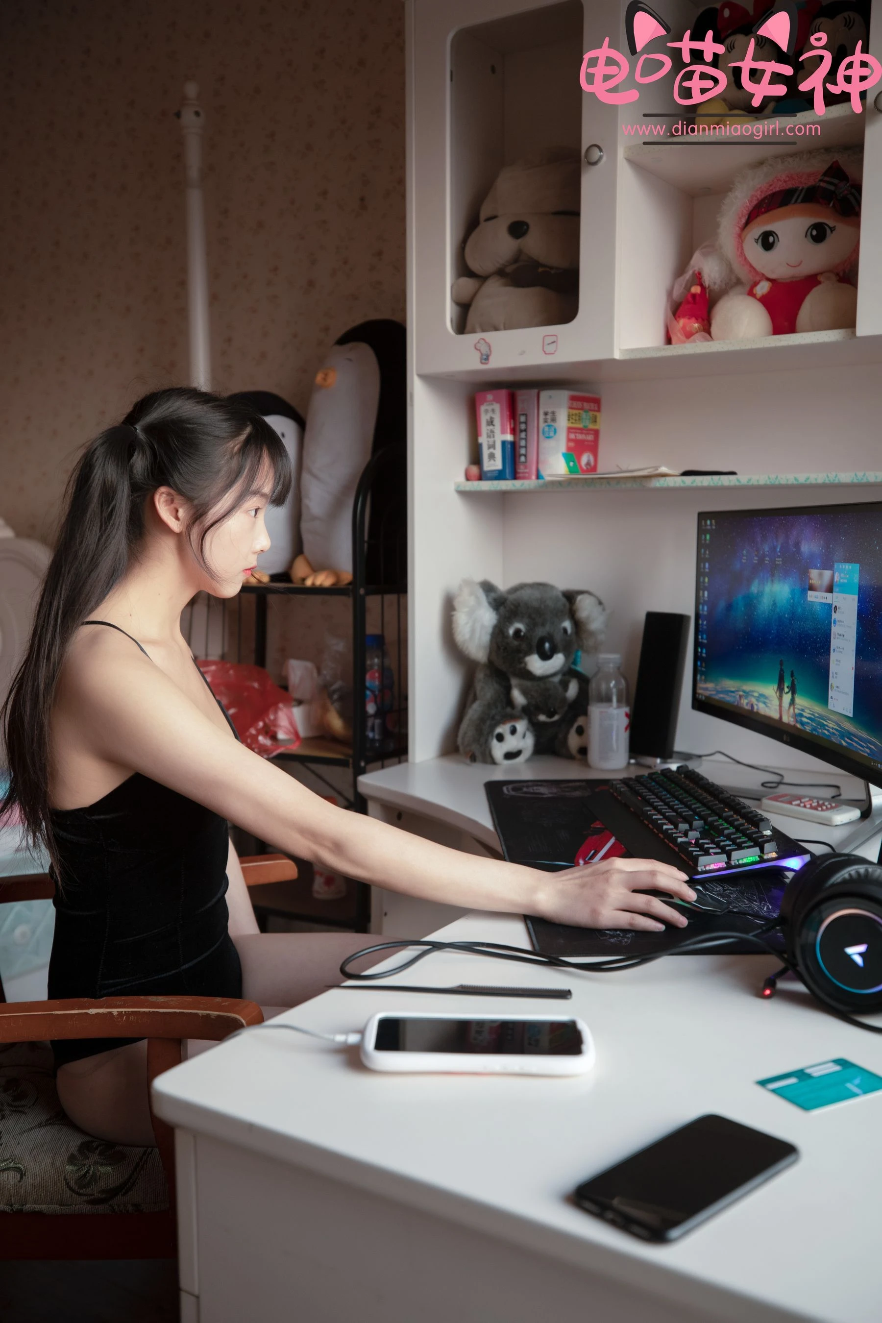 电喵女神 – 灵唯 黑纱王者 [52P]高清在线免费欣赏–微密图社-微密图社