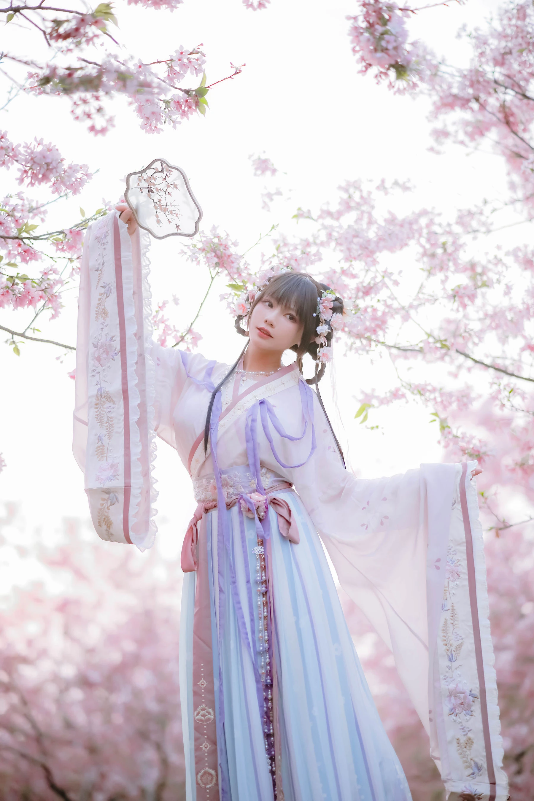萌妹子Nyako喵子 – 樱花汉服 花神祈愿 [52P]插图6