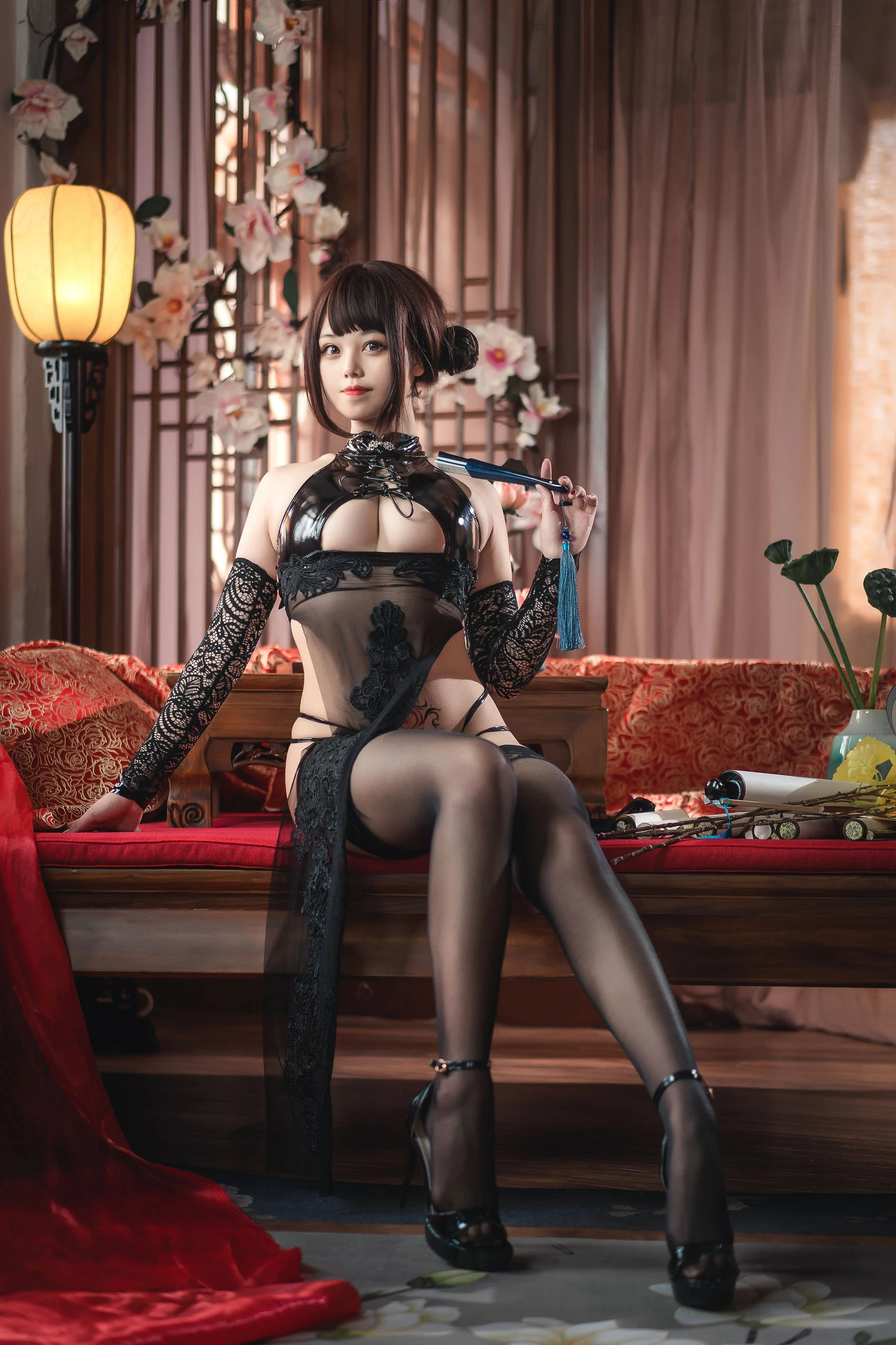 萌系小姐姐蜜汁猫裘 – 绝代风华 旗袍高清在线免费欣赏–微密图社-微密图社