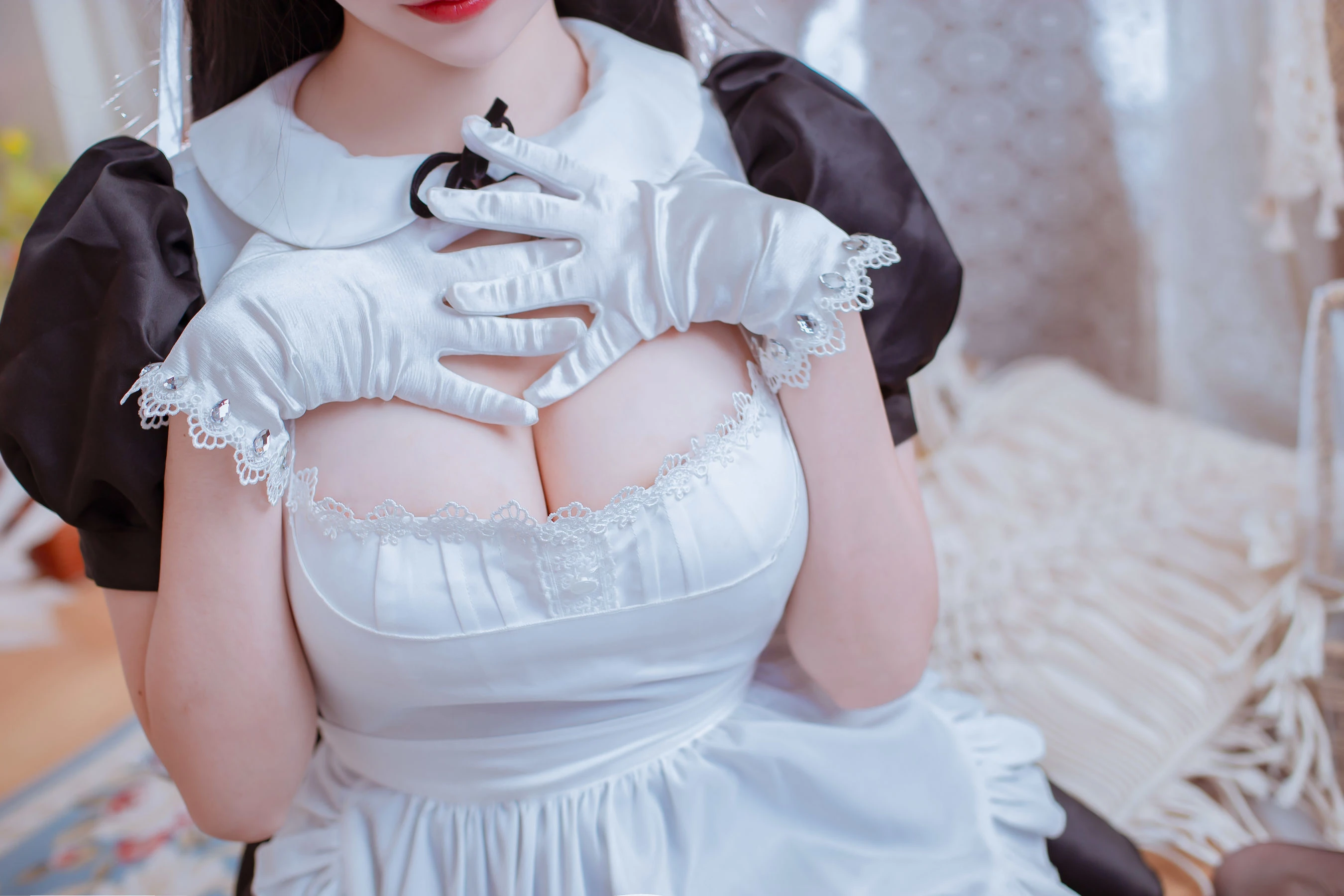 人气Coser二佐Nisa – 犬之眷之碧蓝爱宕 女仆插图3