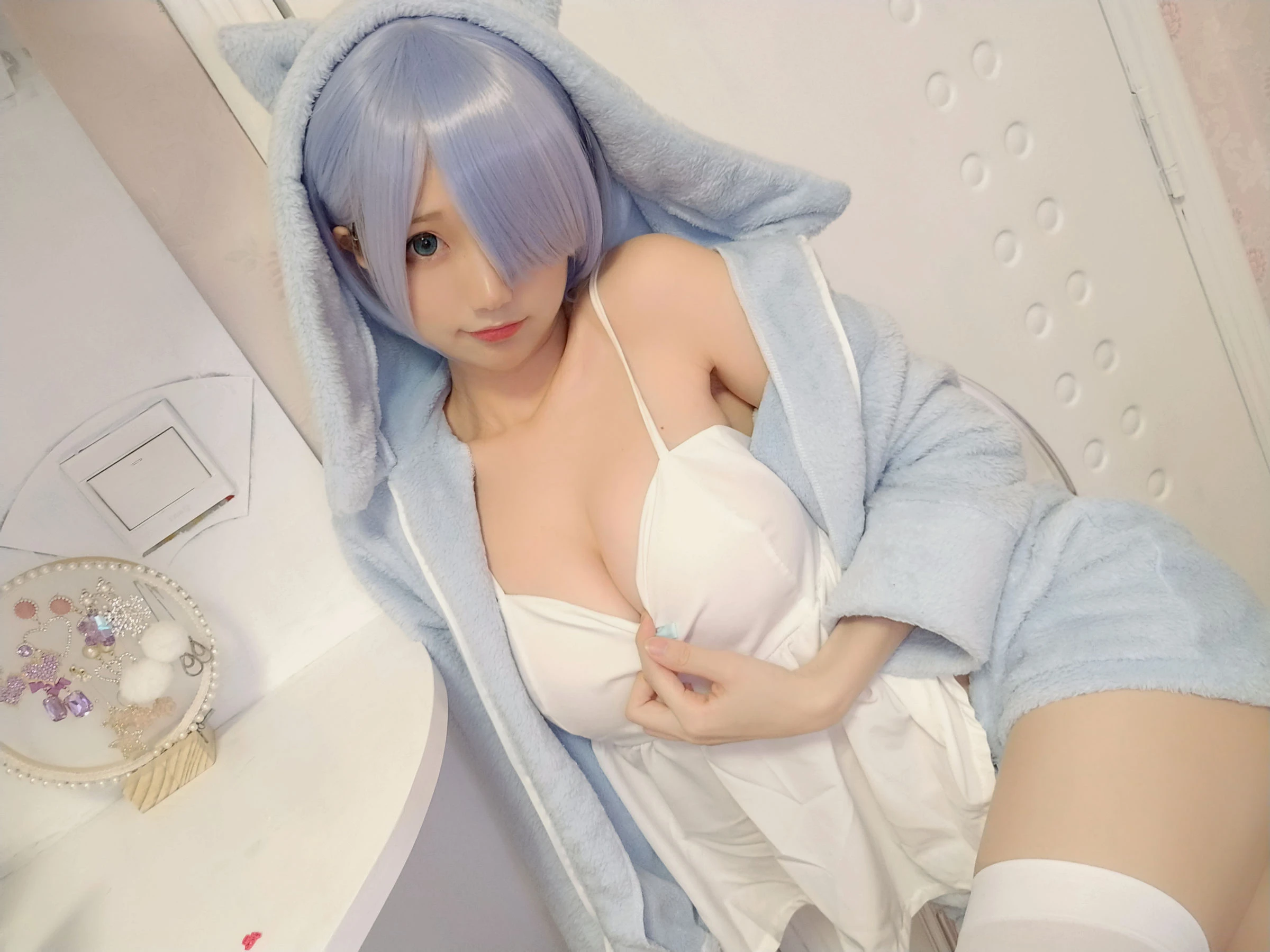 NAGISA魔物喵[fantia] – レム-猫耳パジャマ插图6