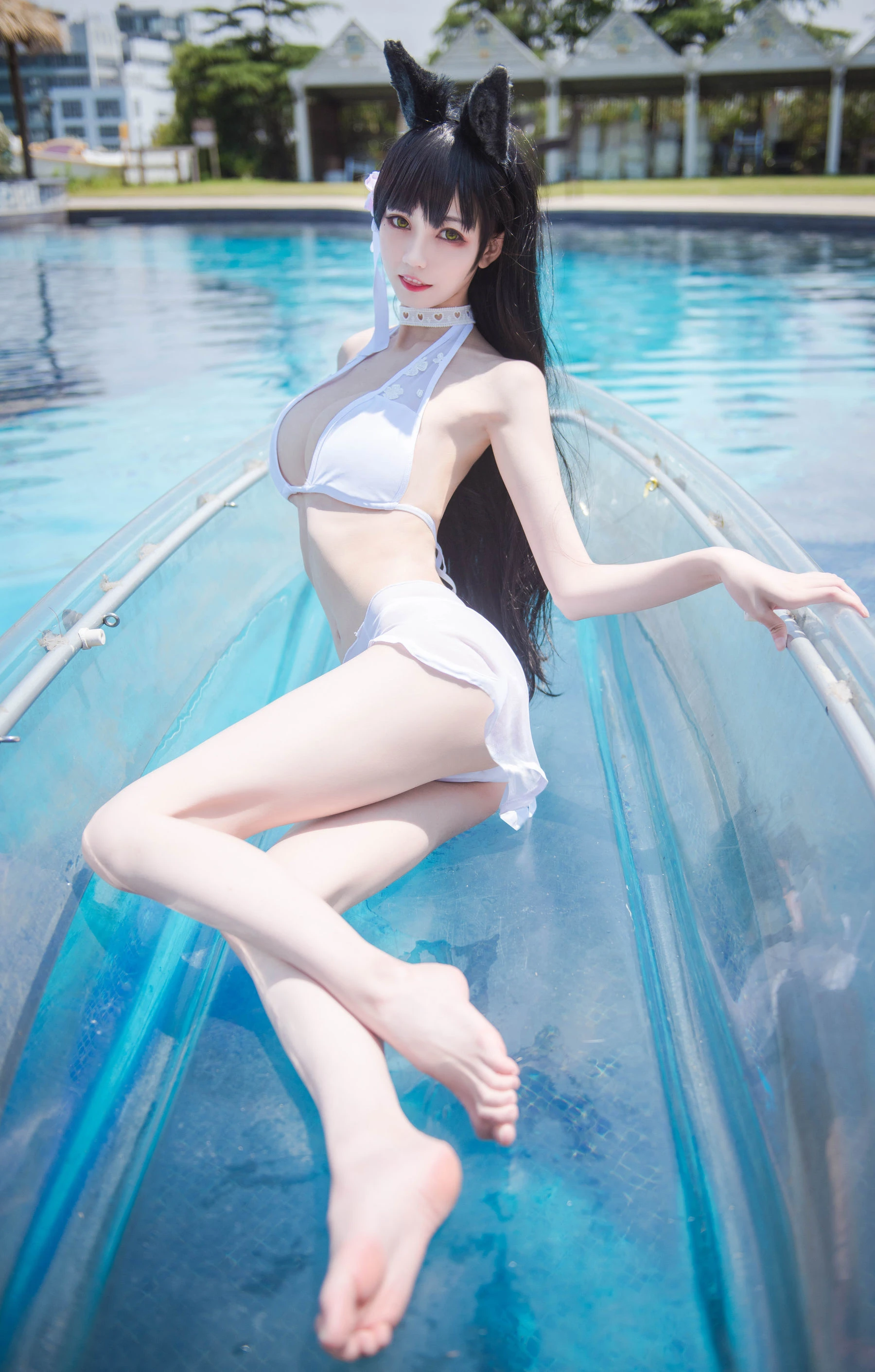 小妖精你的负卿 – 爱宕泳装插图1
