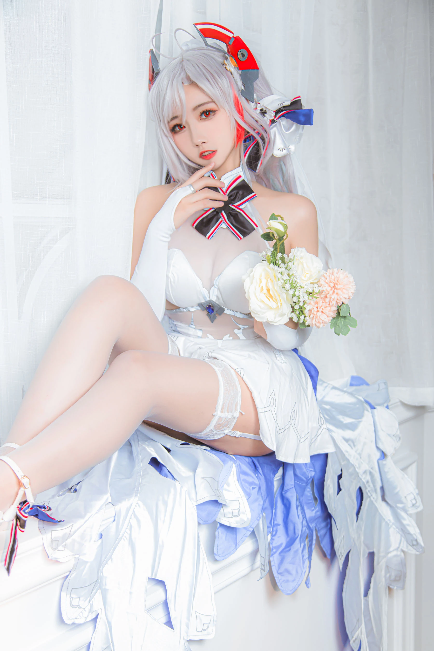 微博妹子Momoko葵葵 – 欧根之花嫁插图6