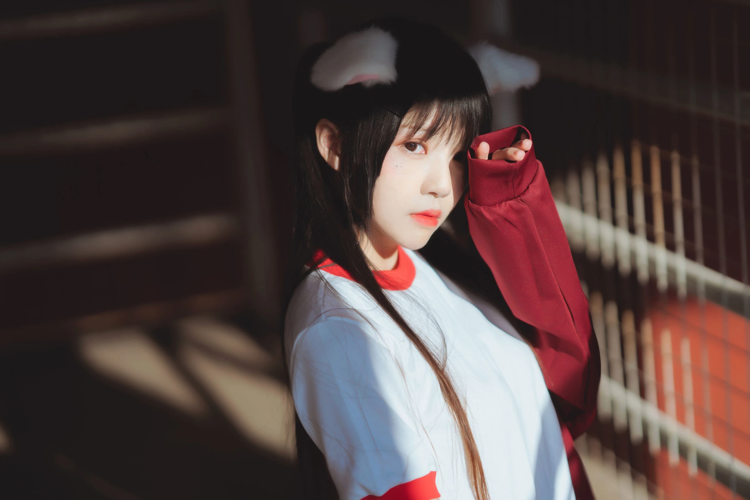 桜桃喵 – 红色体操服 [44P]插图5