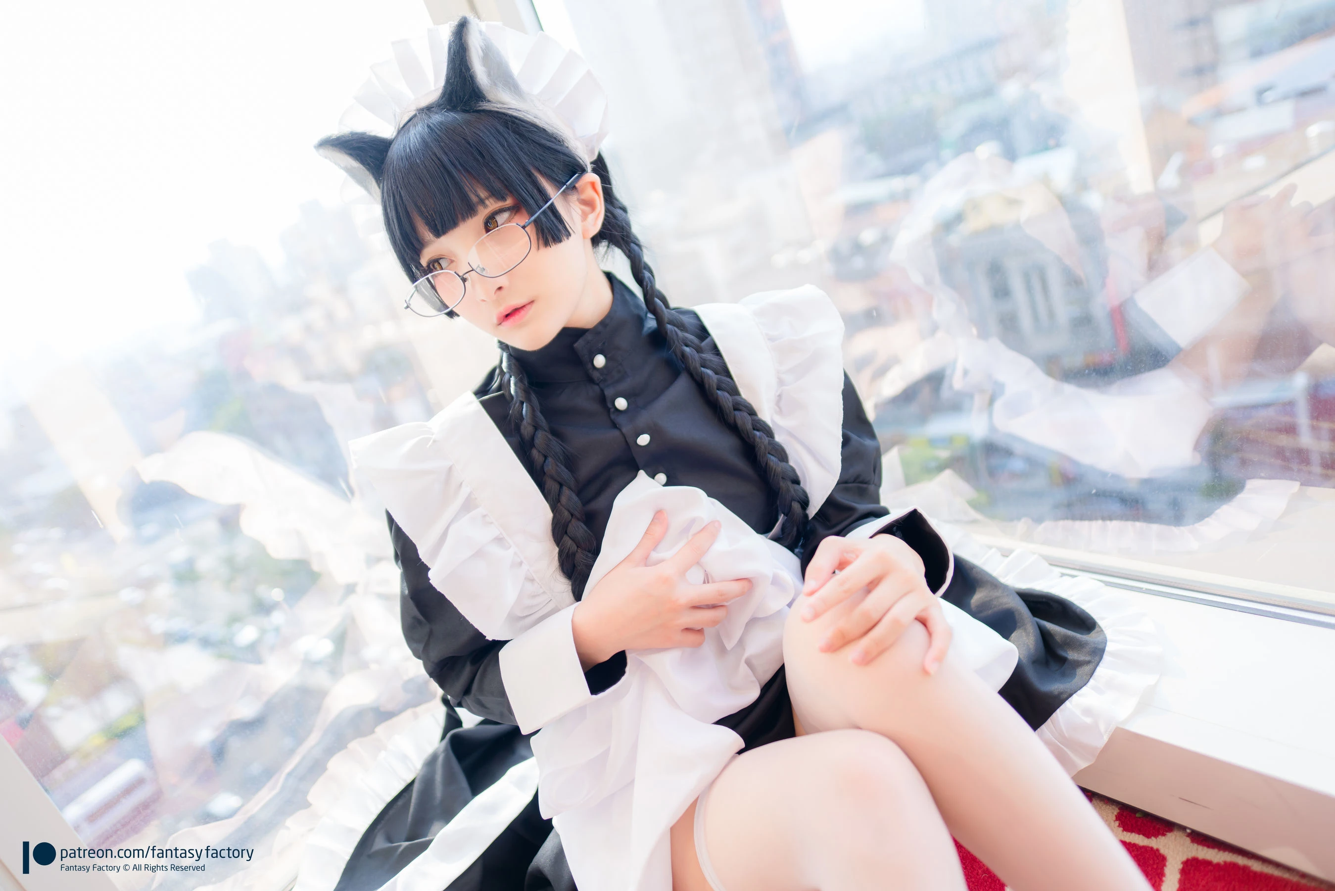 [Fantasy Factory] 小丁Cosplay – 黑猫女仆插图4