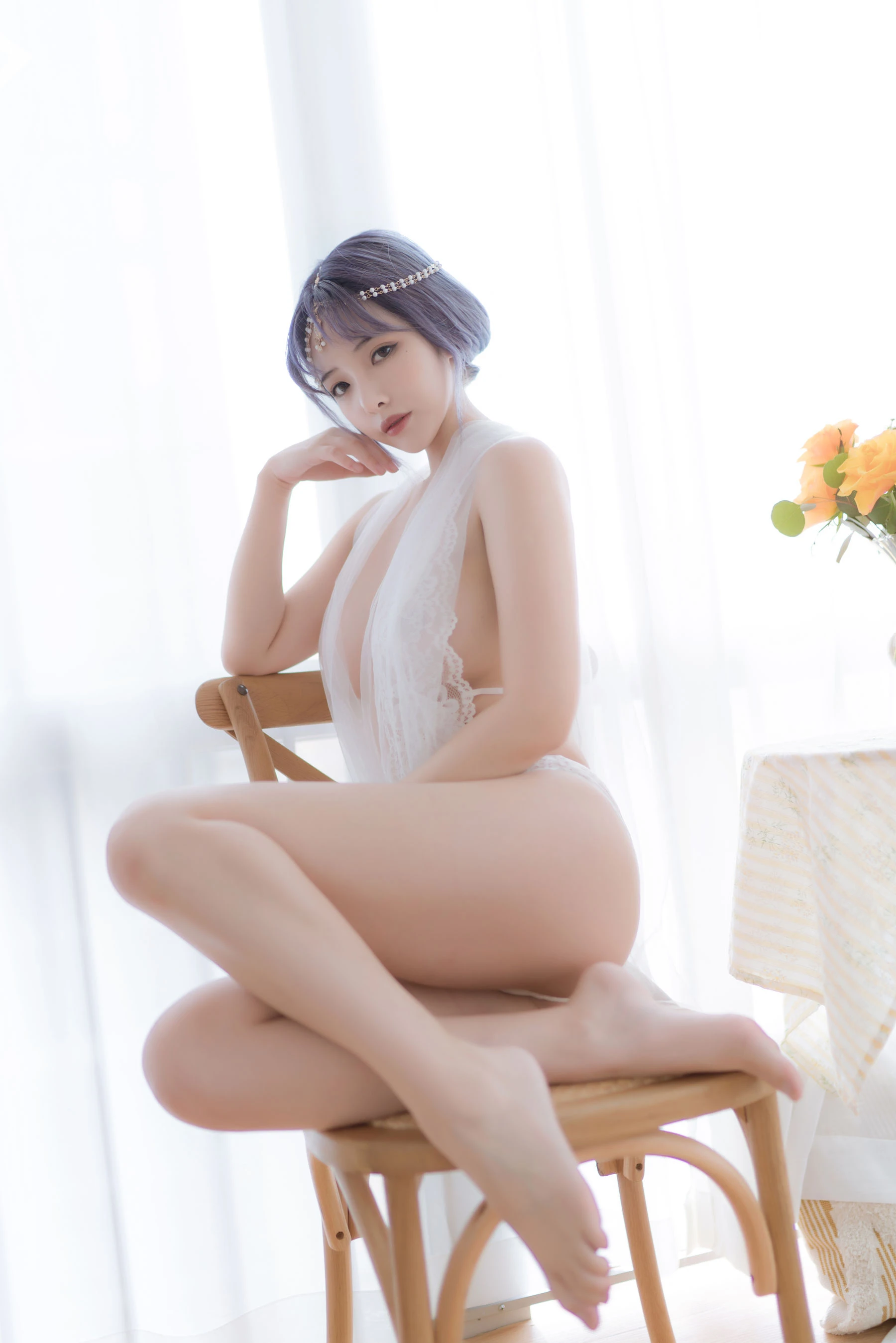 动漫博主雯妹 – 白色希腊高清在线免费欣赏–微密图社-微密图社