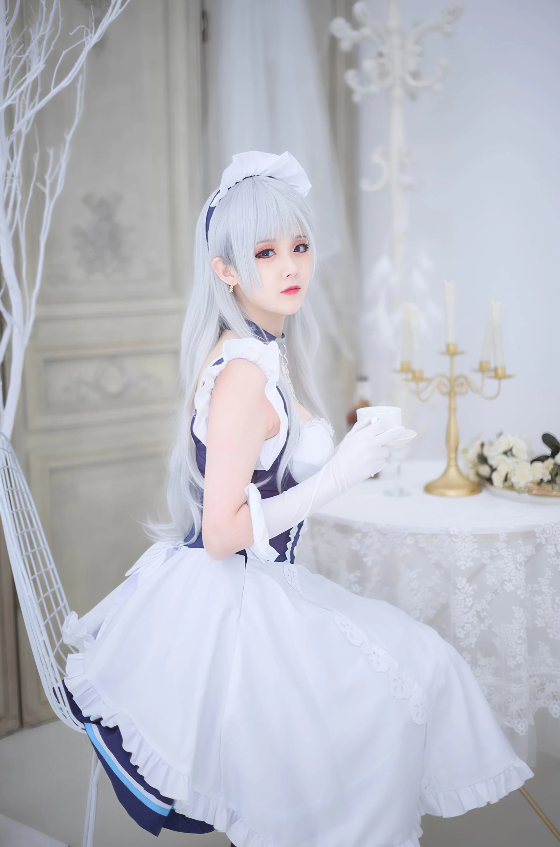 Coser小姐姐Akisoso秋楚楚 贝尔法斯特女仆 [9P]插图4