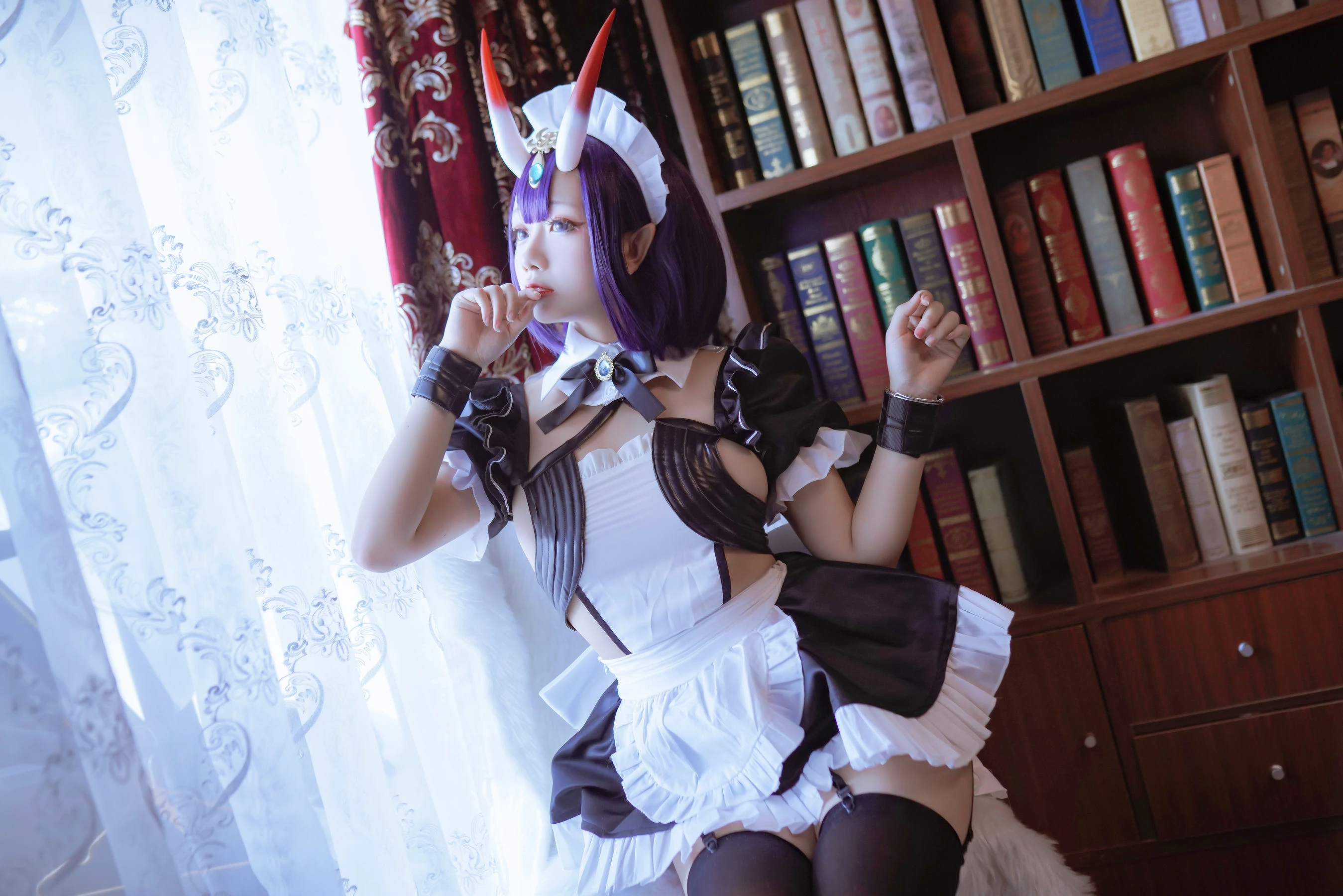 Cosplay日奈娇 酒吞女仆 [41P]插图3