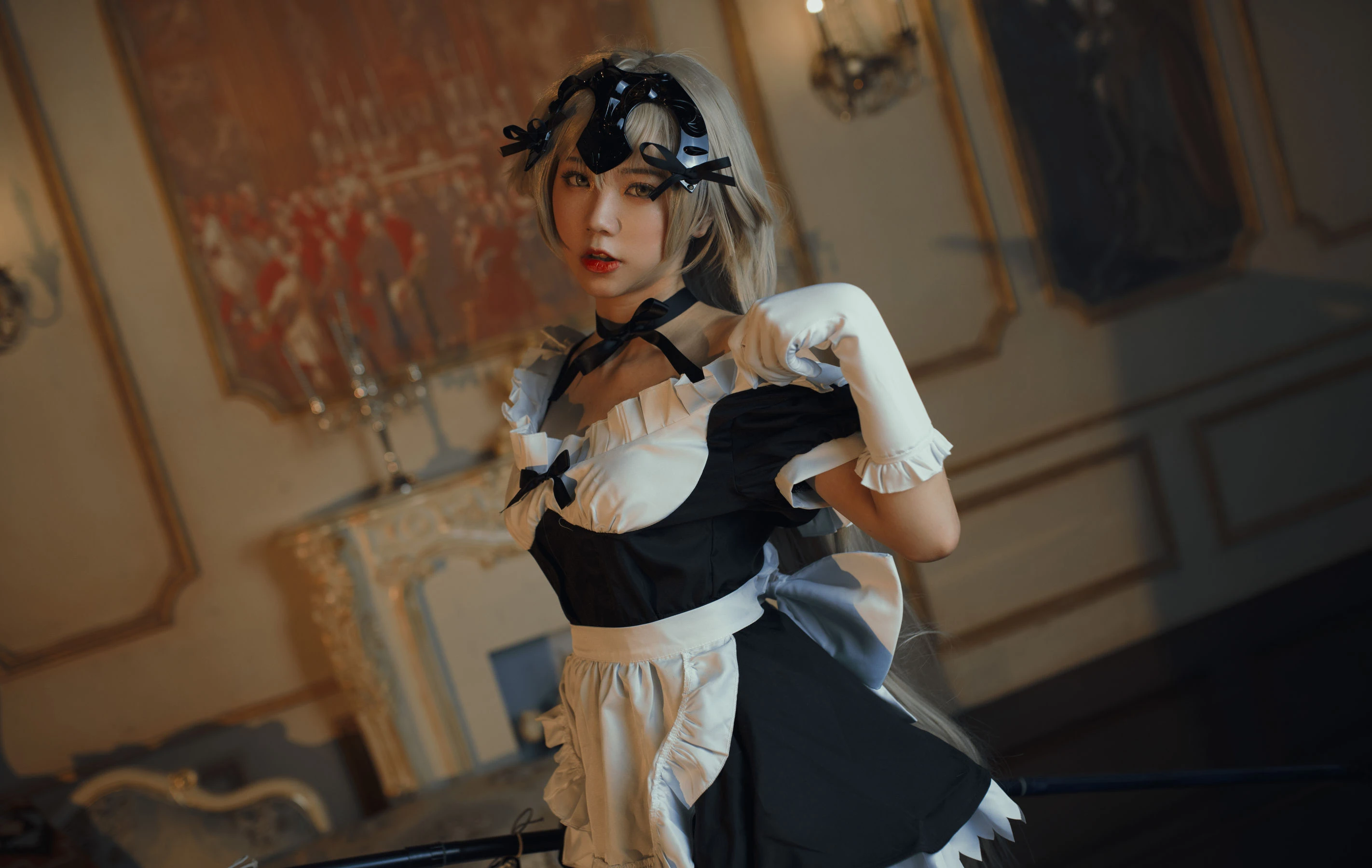 微博萌妹蓝小沂KiKi – 黑贞德女仆插图5
