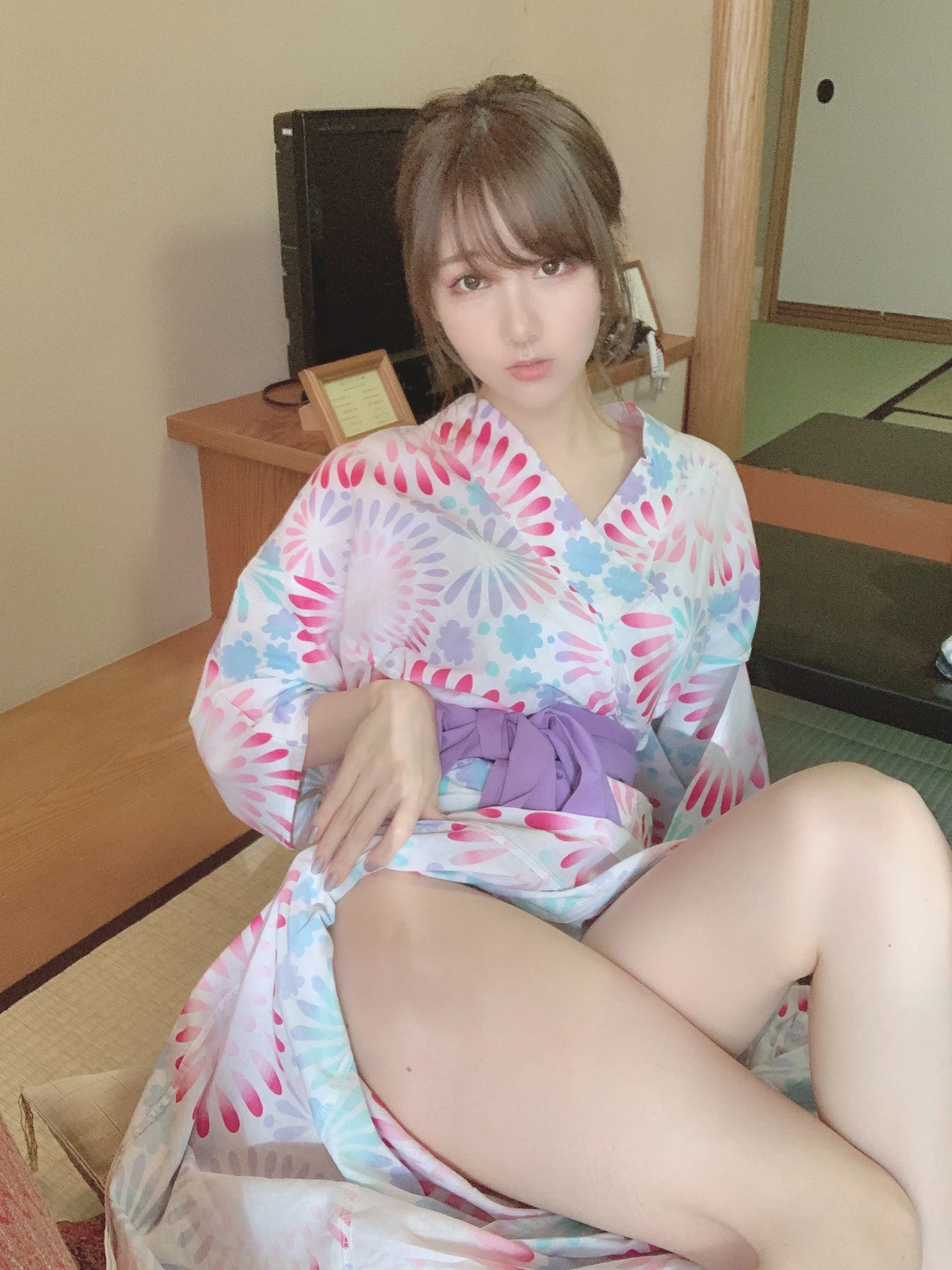 日本甜美COSERけんけん[fantia] 2020.06 花火柄浴衣②(′∩ω・｀)ﾁﾗｯ!!插图7
