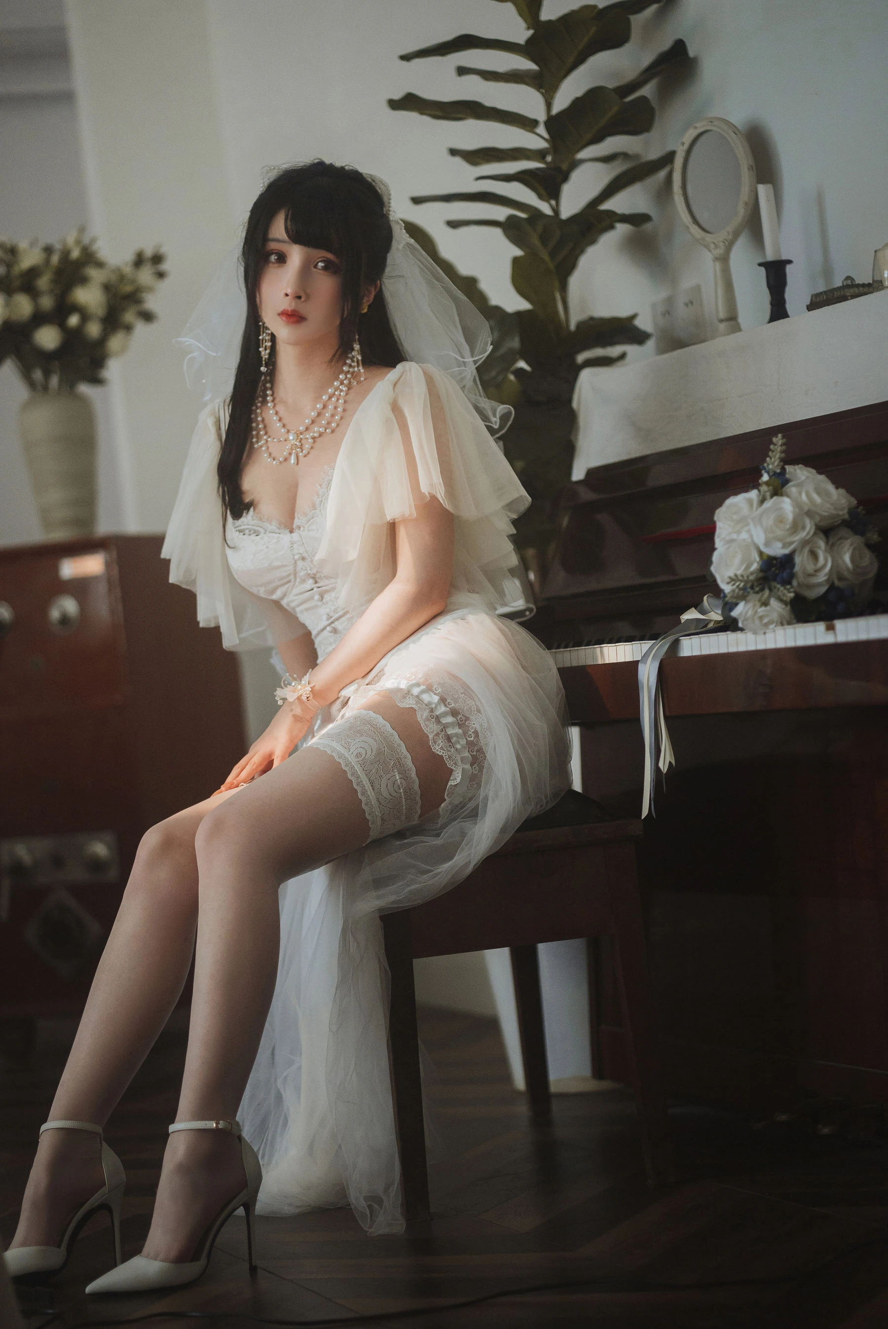 COS福利rioko凉凉子 – 透明婚纱 [37P]插图5