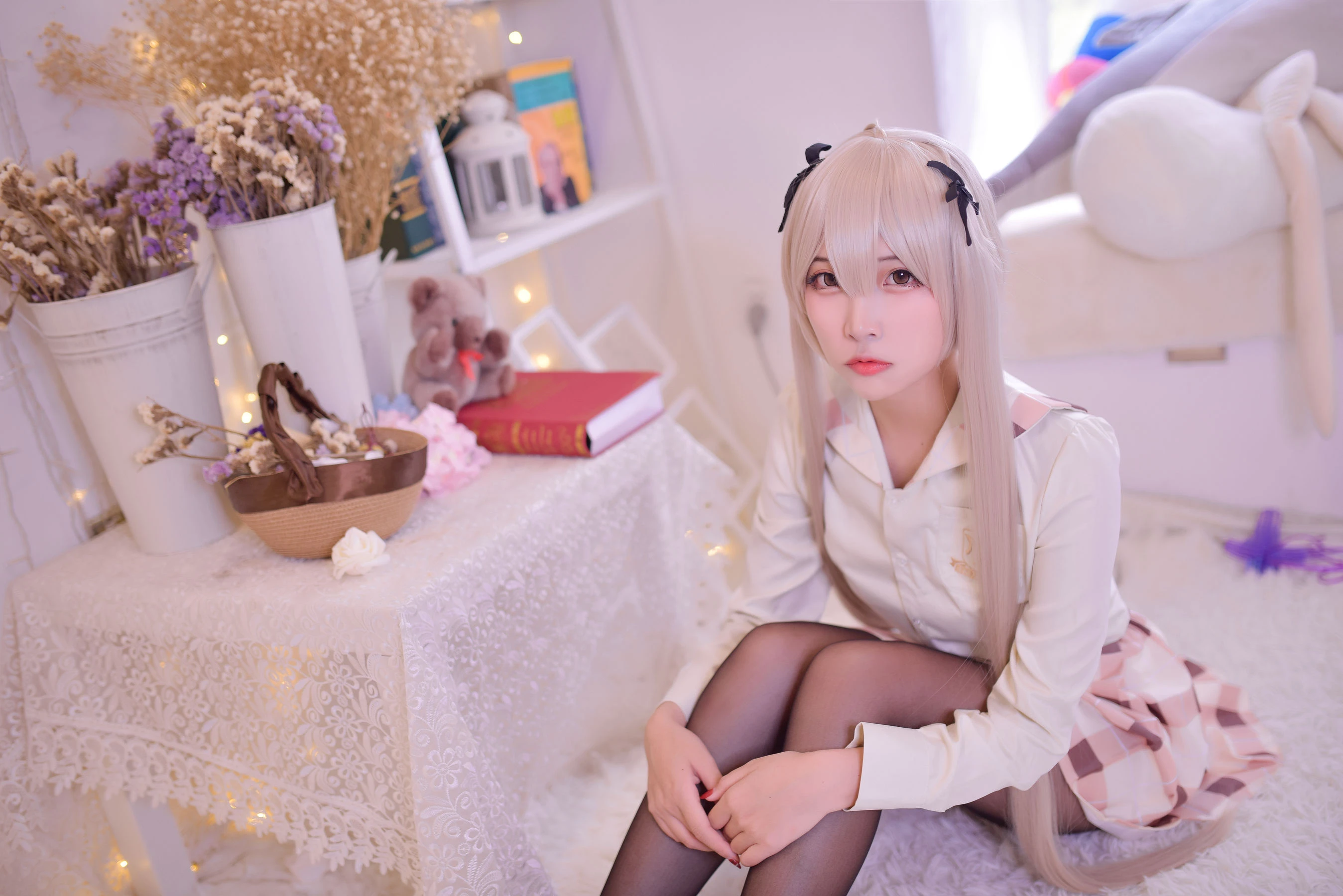 人气Coser二佐Nisa – 穹妹校服插图2