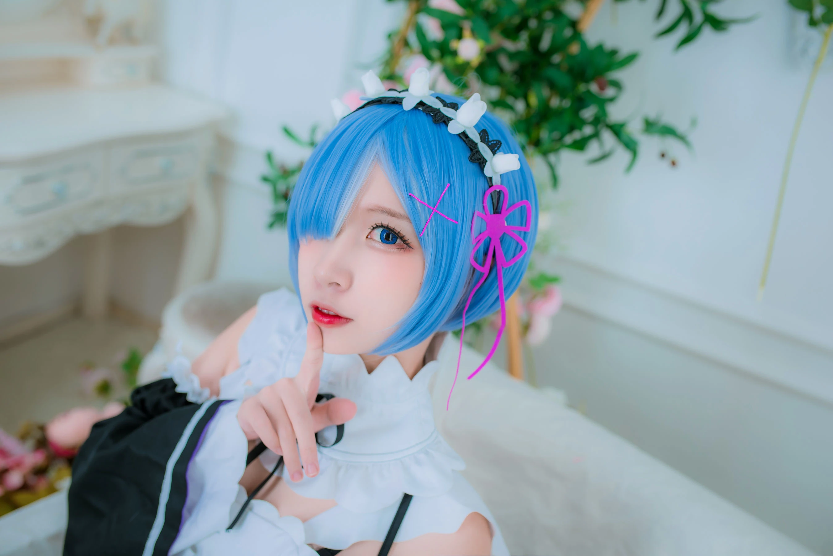 人气Coser二佐Nisa 蕾姆女仆插图2