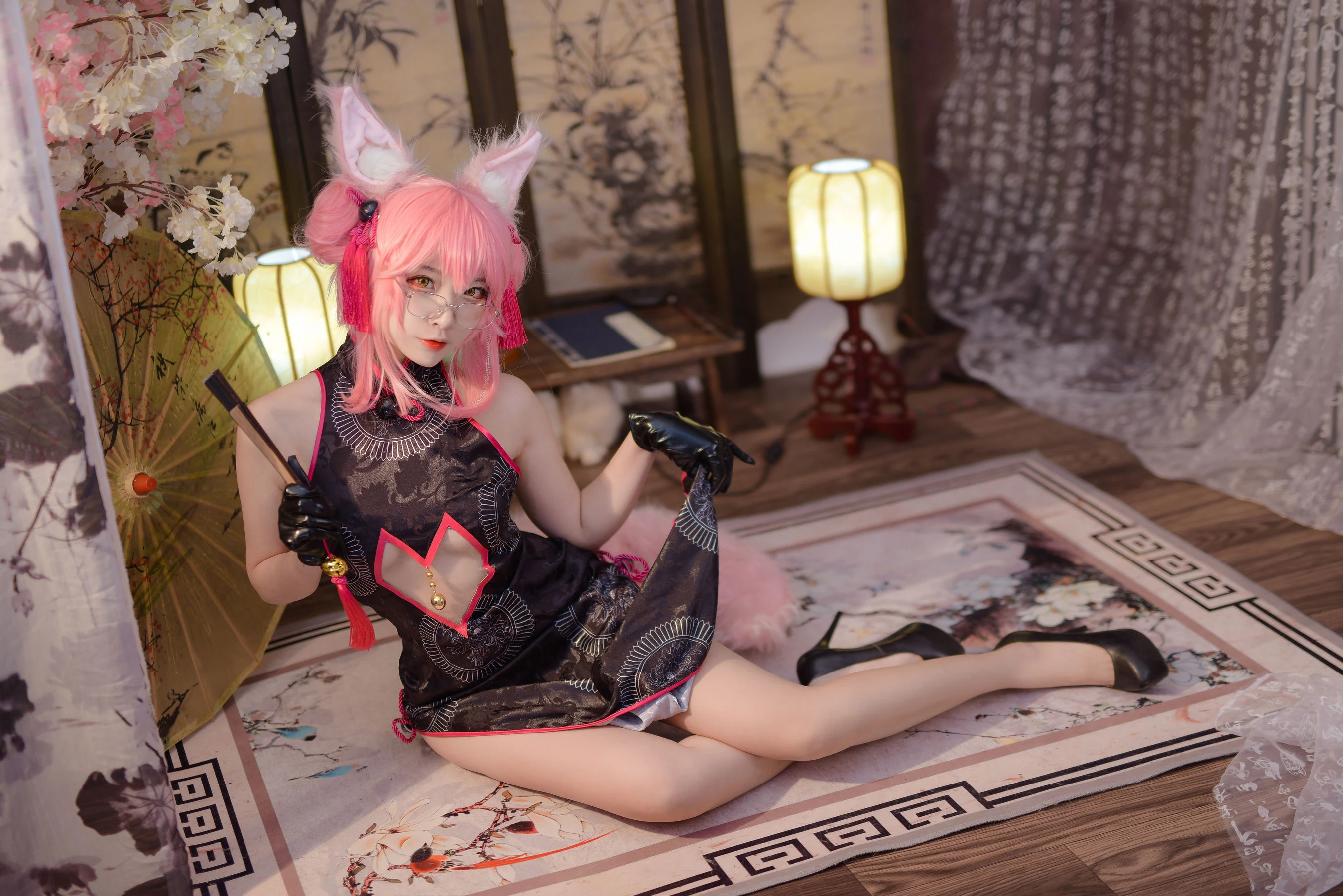 人气Coser二佐Nisa Fate旗袍狐 [28P]插图5