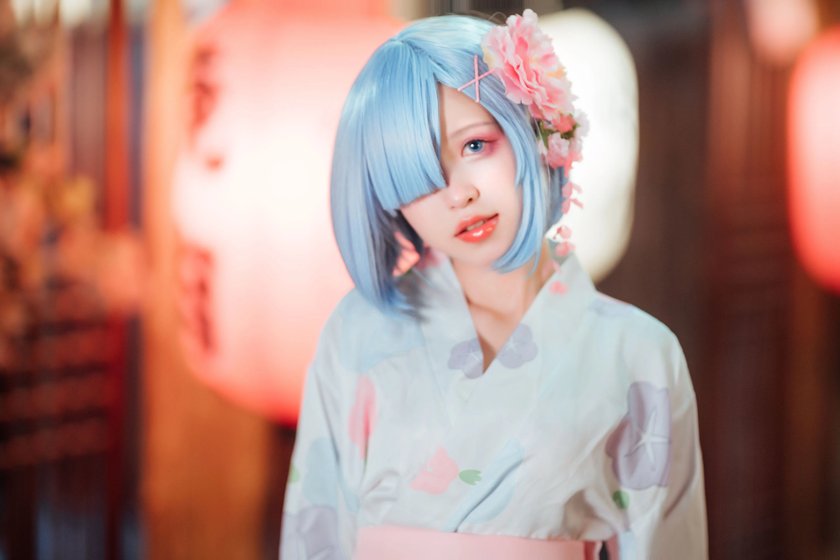 美少女晕崽 – 和服雷姆插图4