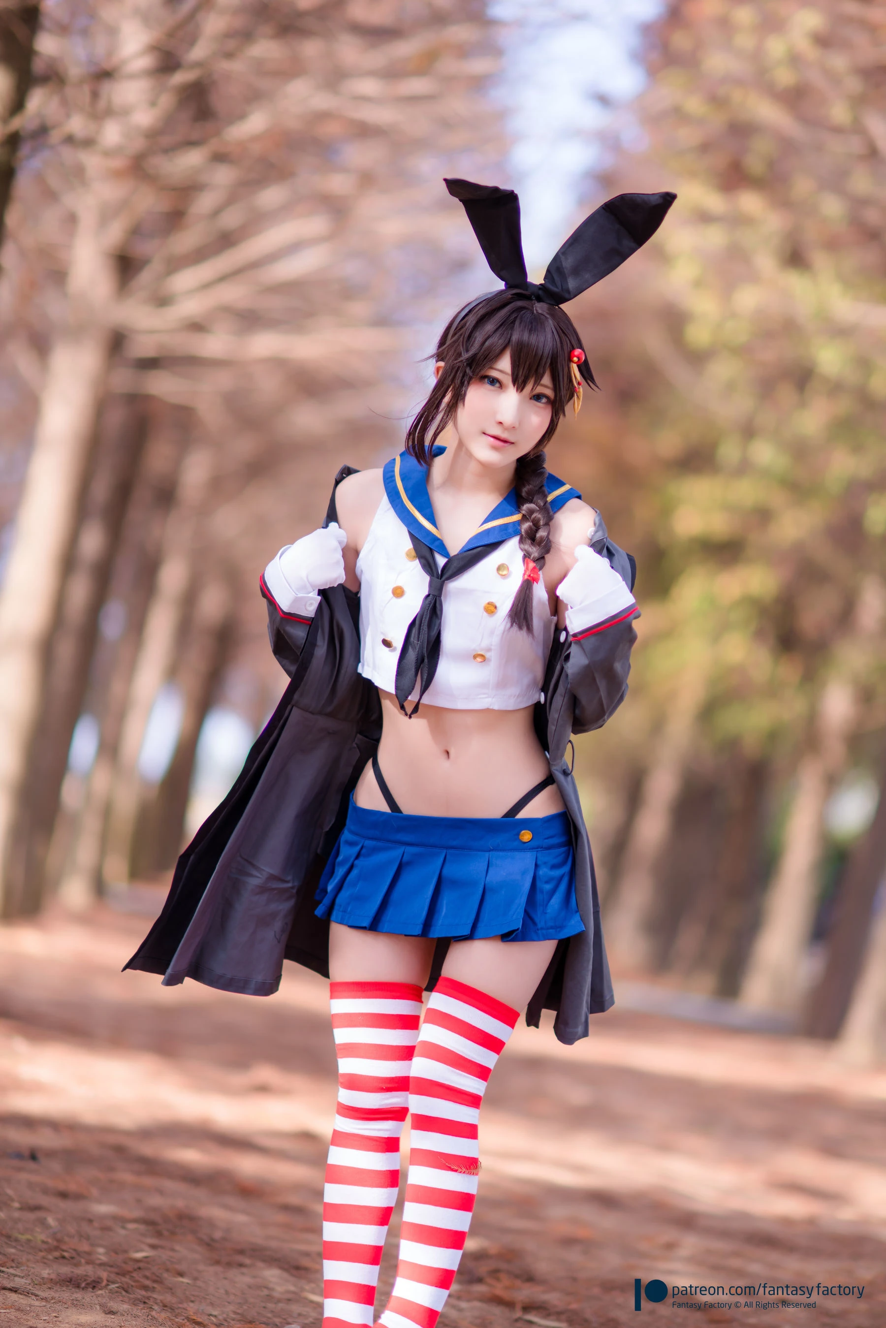 [Fantasy Factory] 小丁Cosplay – JK制服 水手小兔 外拍插图4