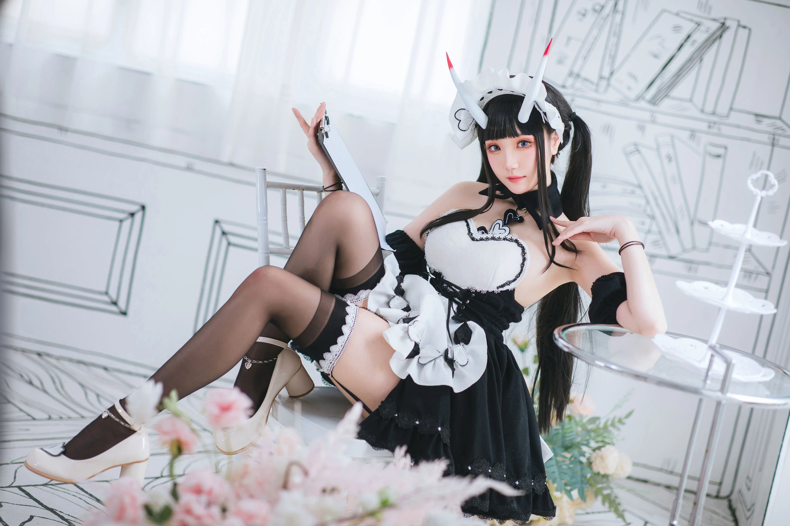 Coser瓜希酱福利 – 能代女仆插图7
