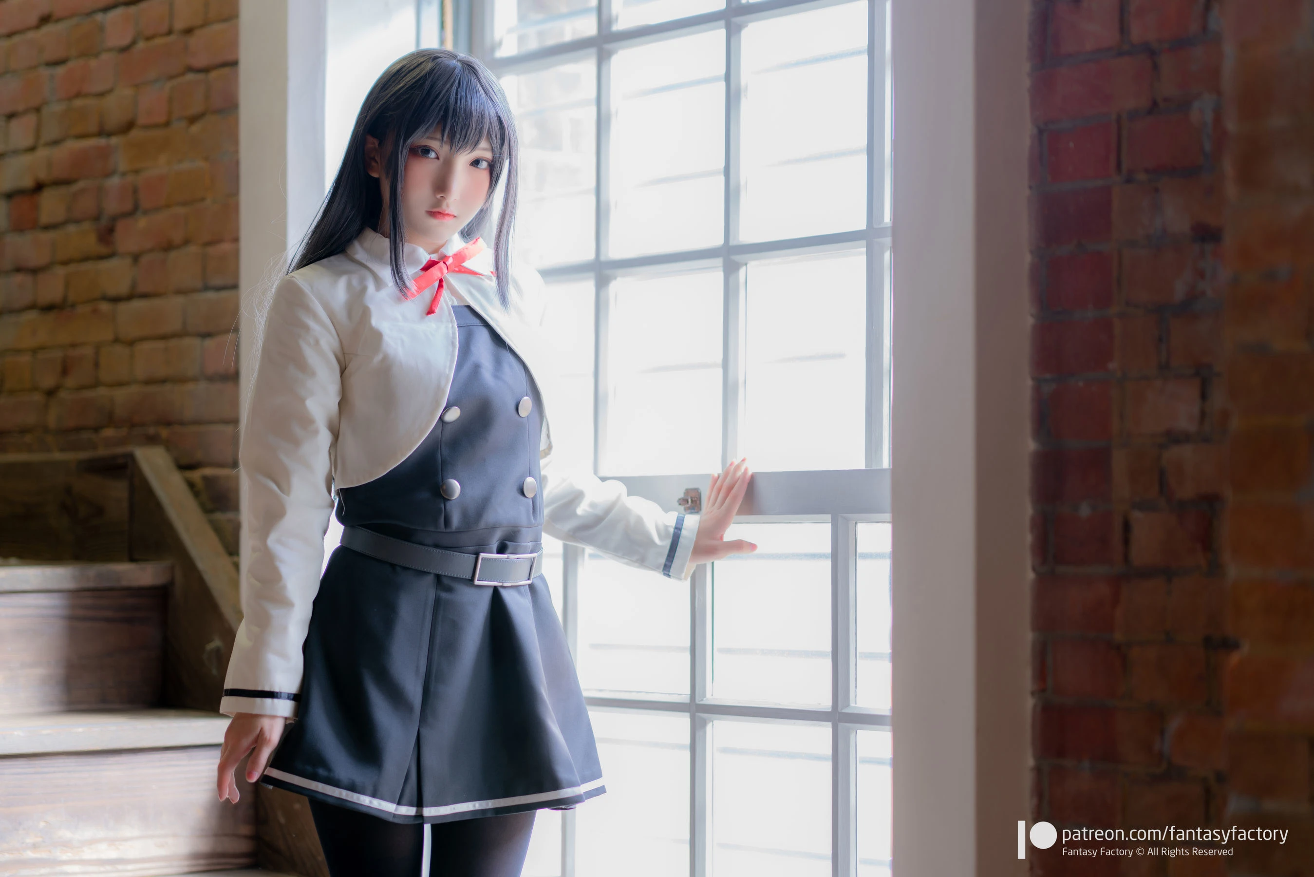 小丁Cosplay 2020.01 [Fantasy Factory] 黑丝 和服 JK插图5
