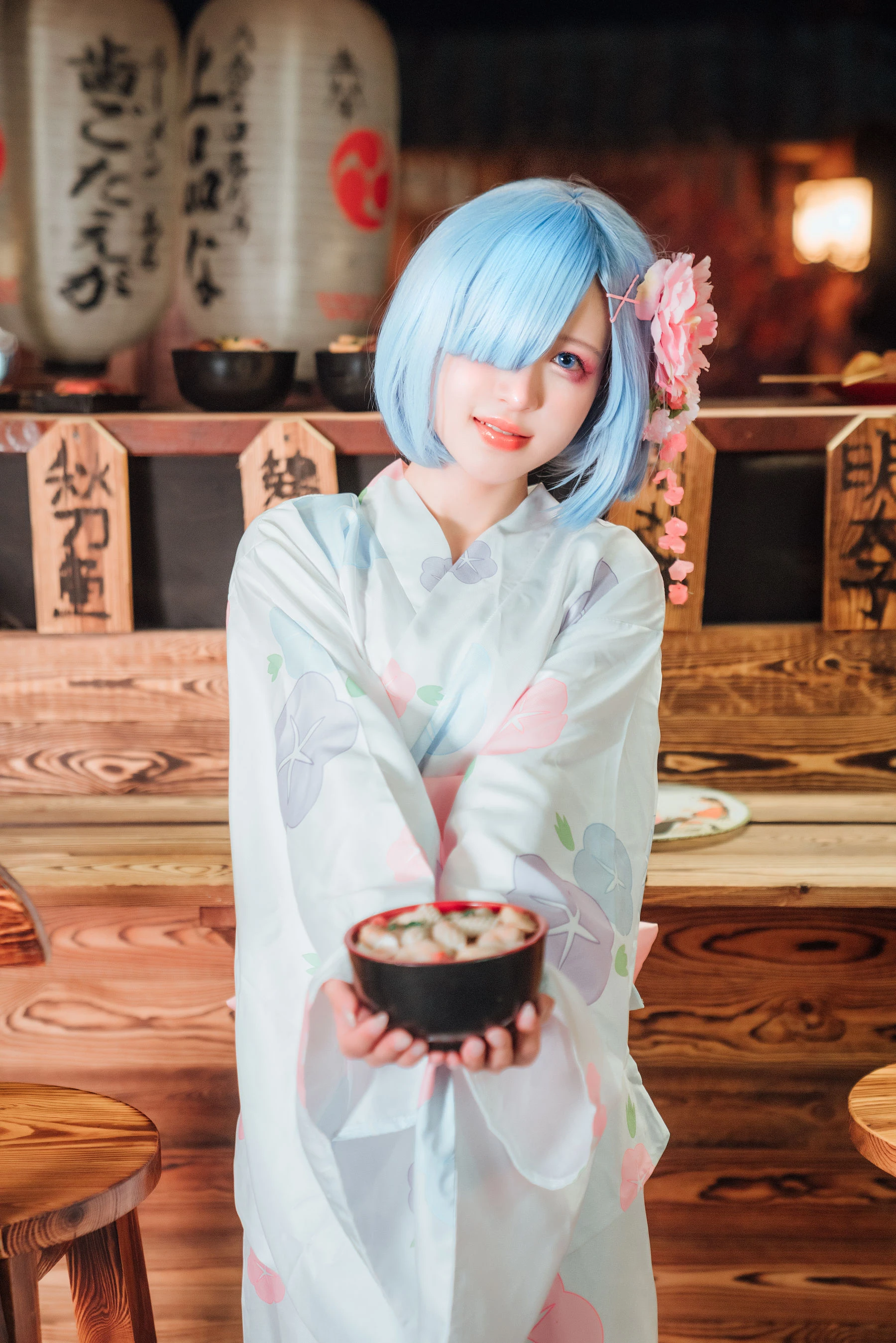美少女晕崽 – 和服雷姆插图8