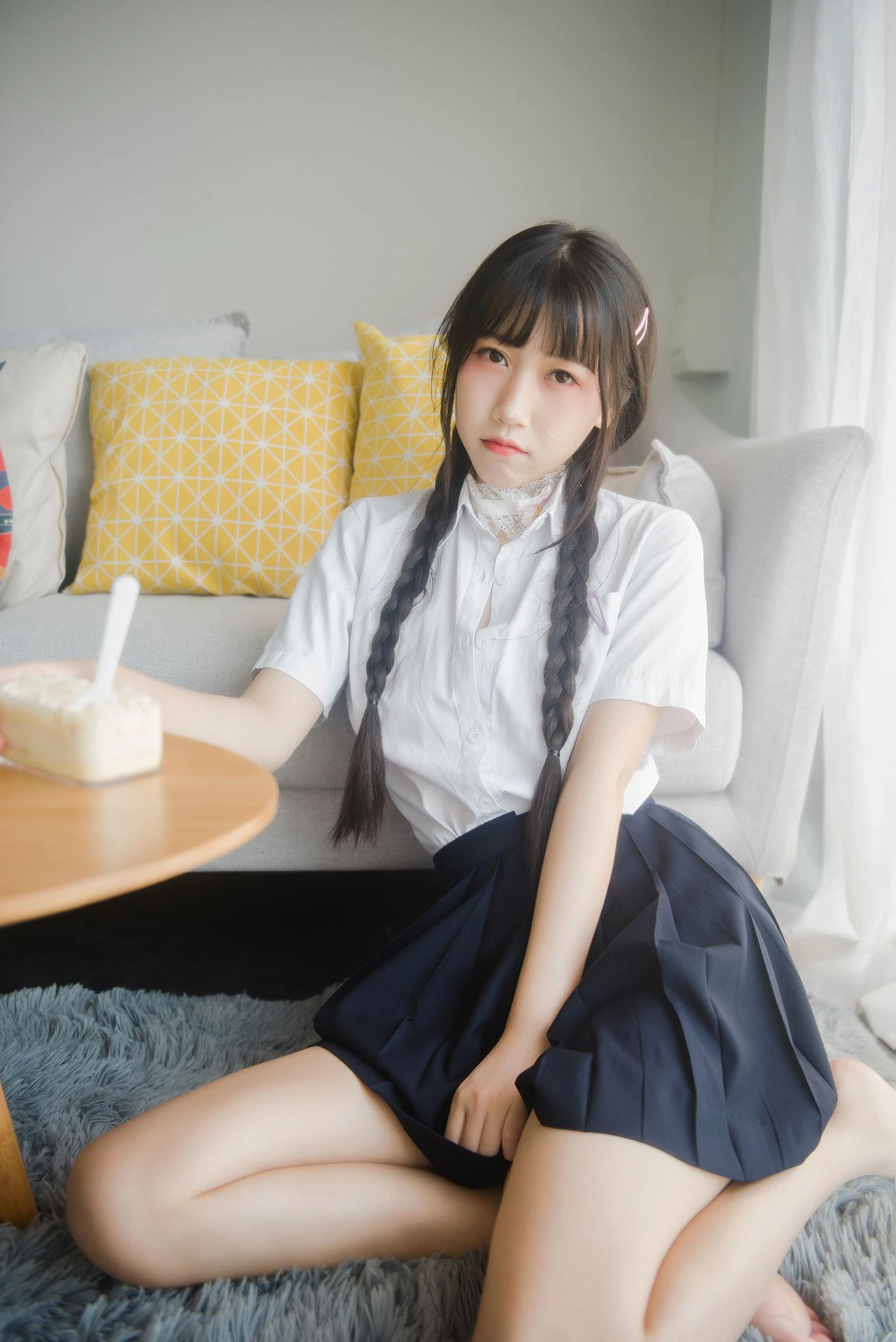 微博人气Coser不呆猫 – 奶油少女插图1