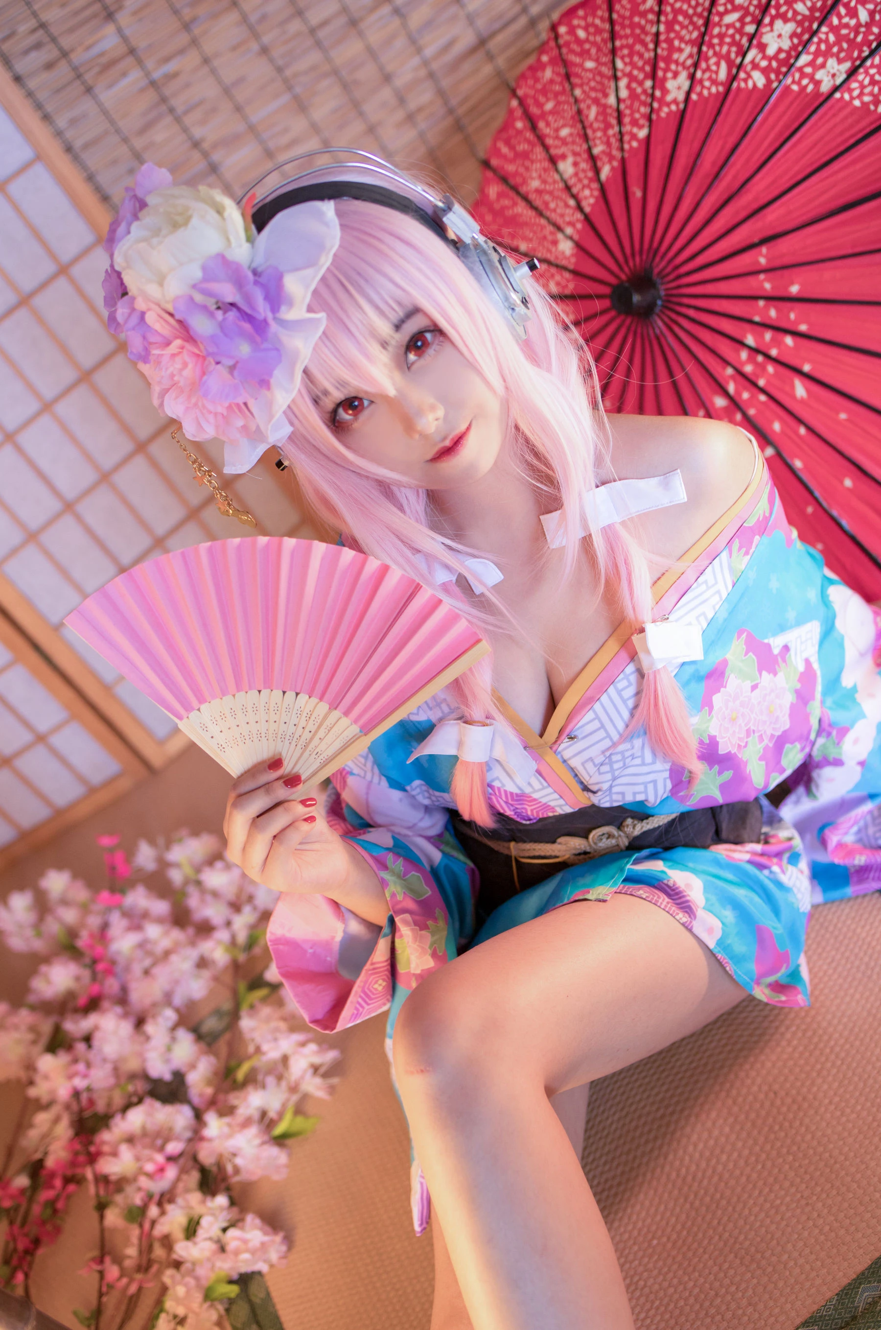 萌系小姐姐蜜汁猫裘 – 索尼子和服插图3