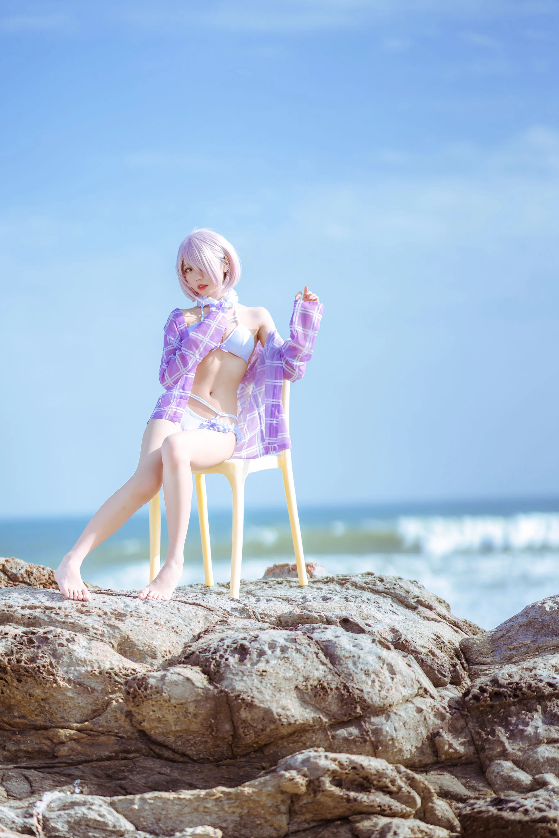 动漫博主果咩酱w – 海边玛修插图4
