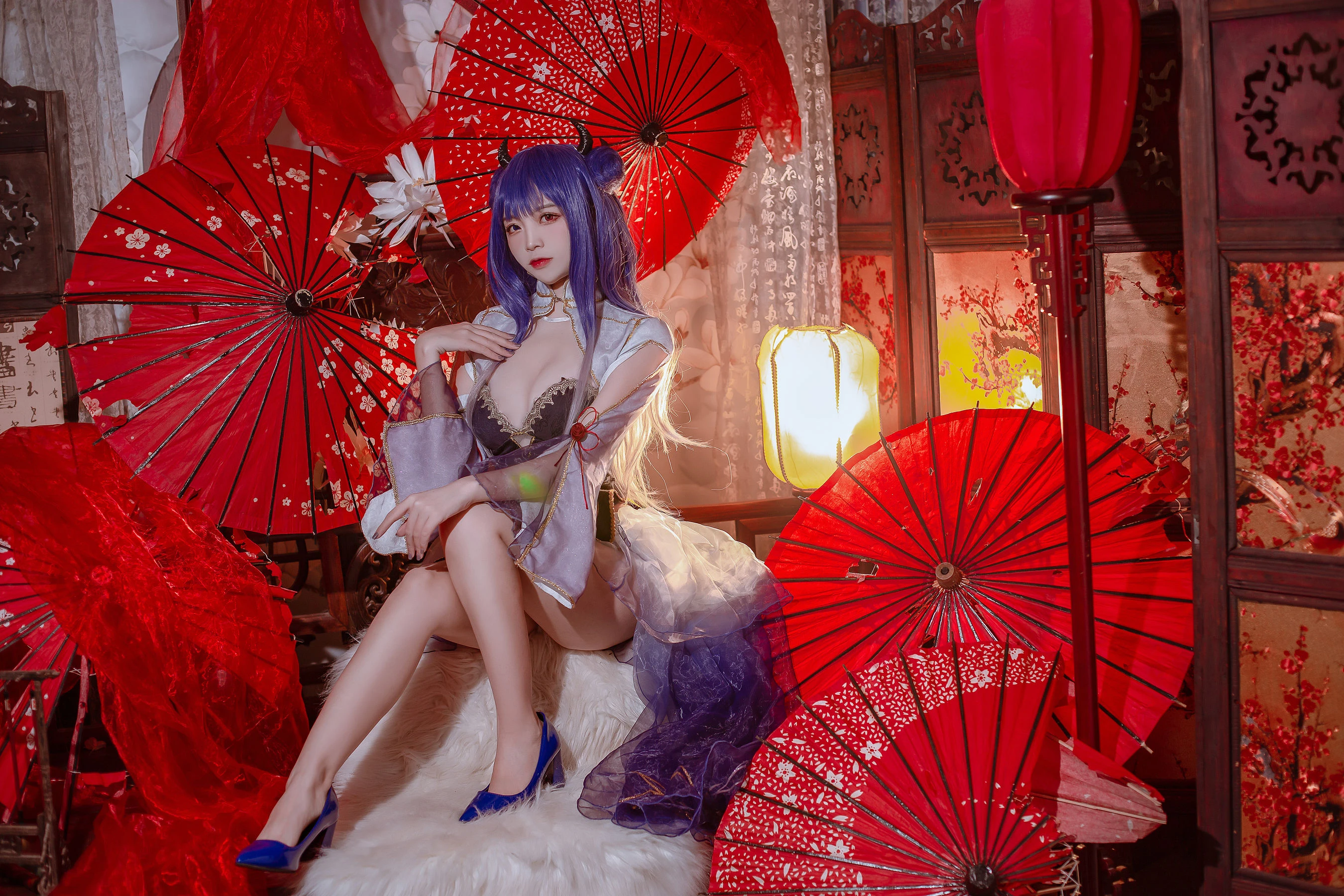 人气Coser二佐Nisa – 碧蓝 伊吹旗袍插图8