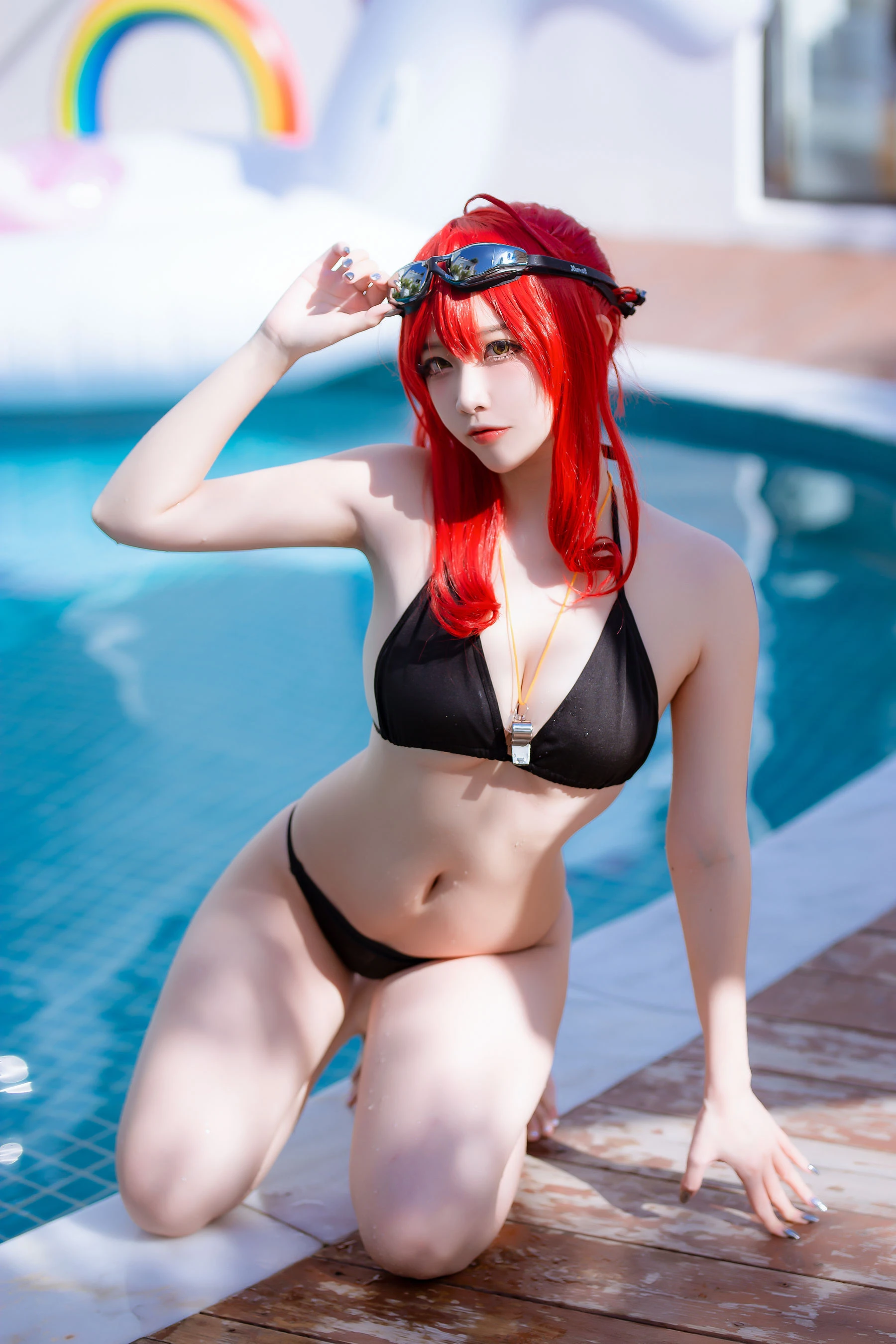 人气Coser二佐Nisa – 碧蓝航线 扎拉泳装 [14P]插图3