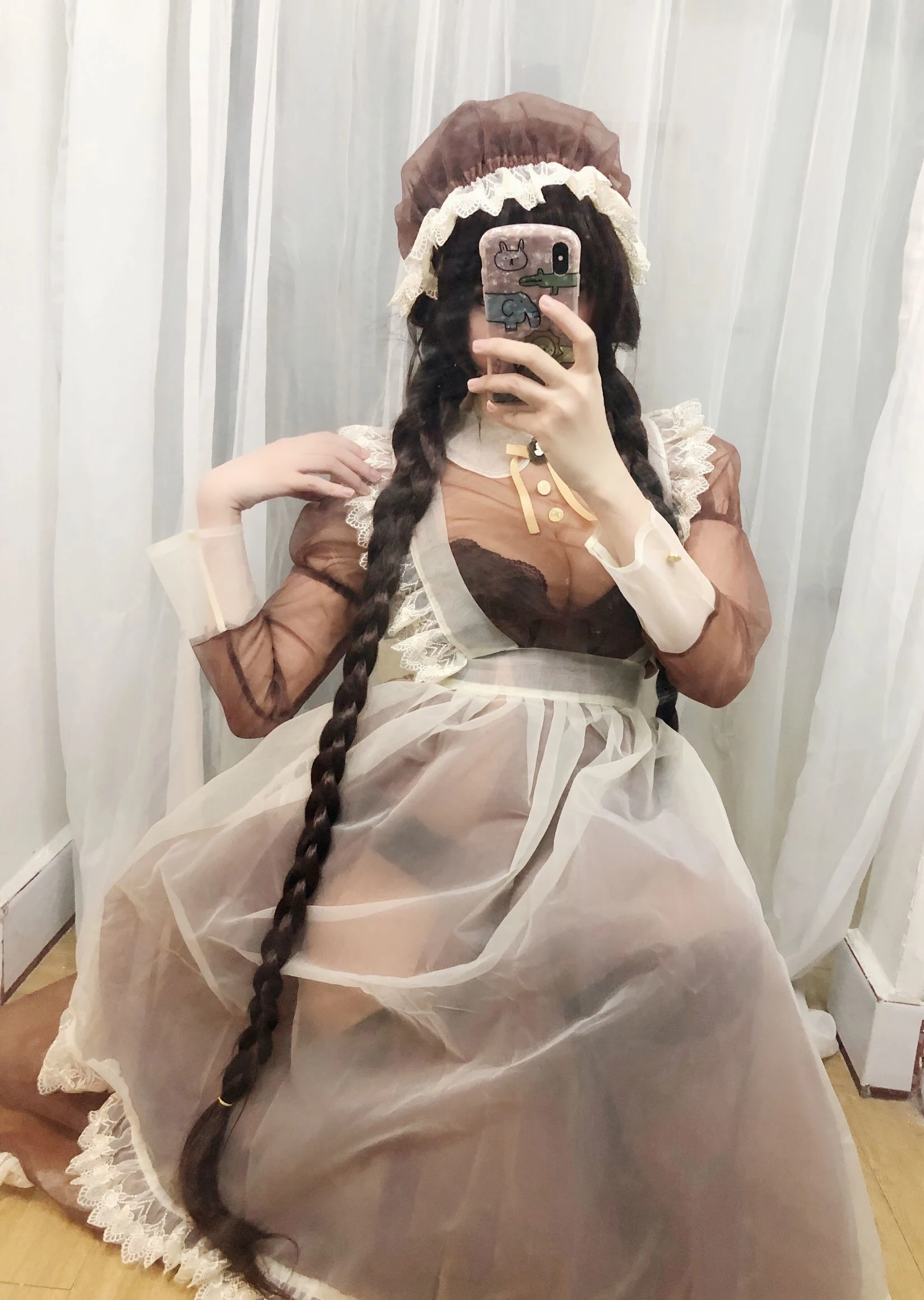 二次元巨乳美女鹿野希 透明女仆插图6