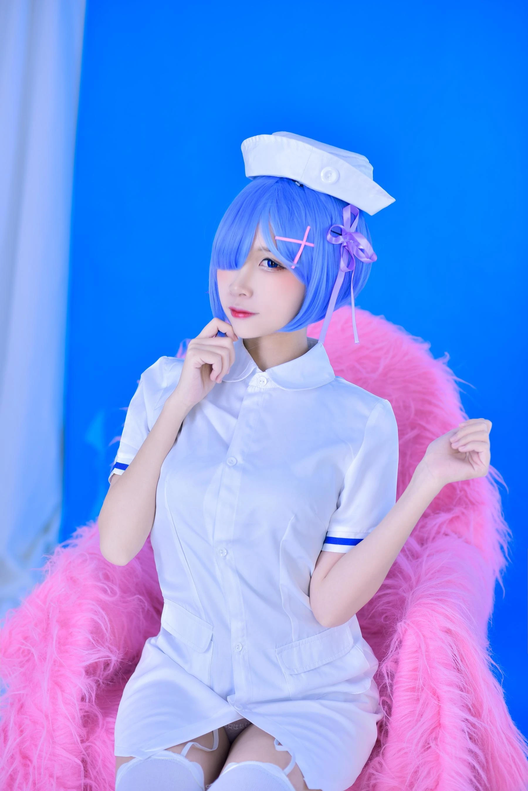人气Coser二佐Nisa 蕾姆护士插图6