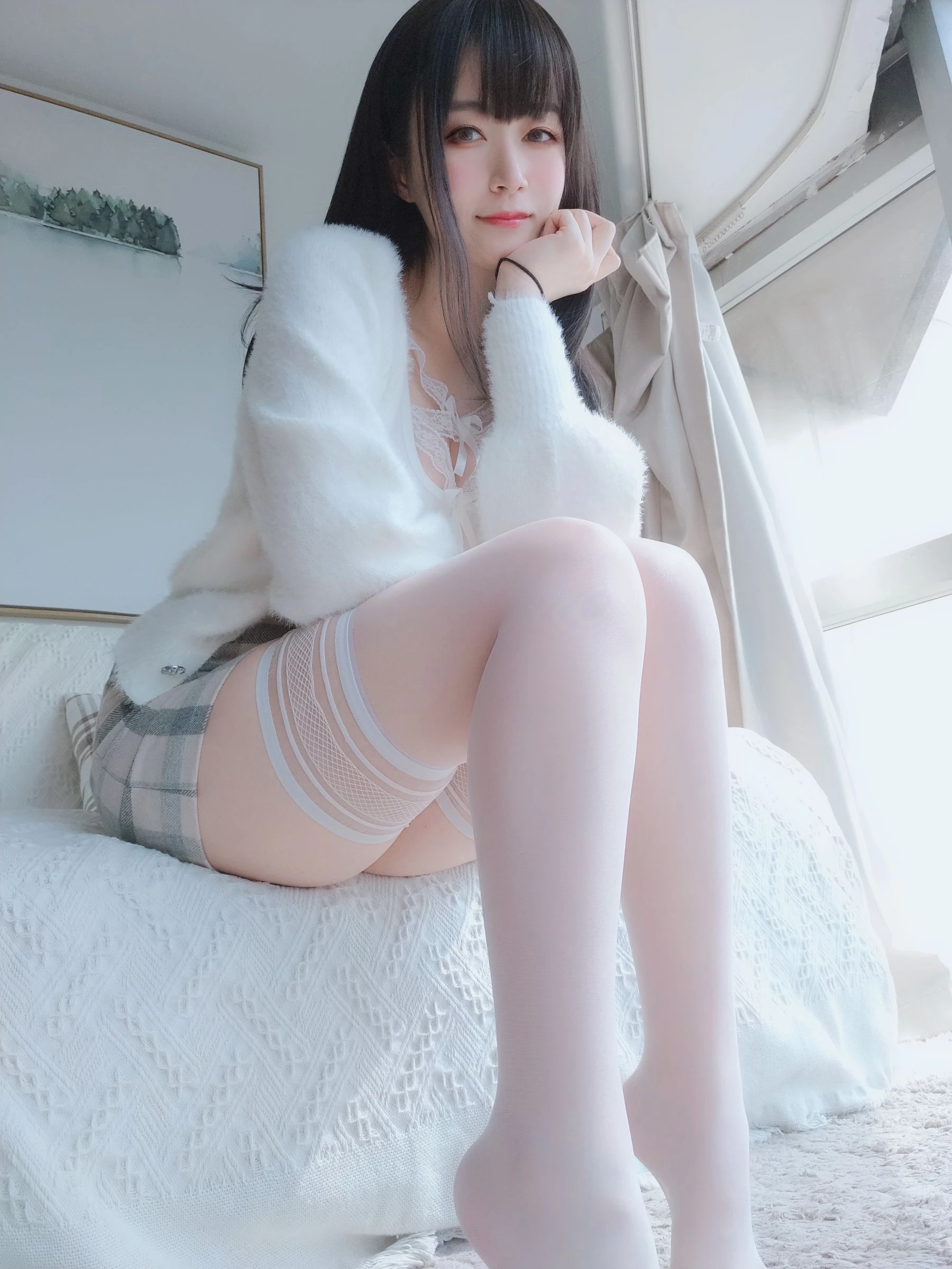 Coser小姐姐白银 – 白蕾丝插图6