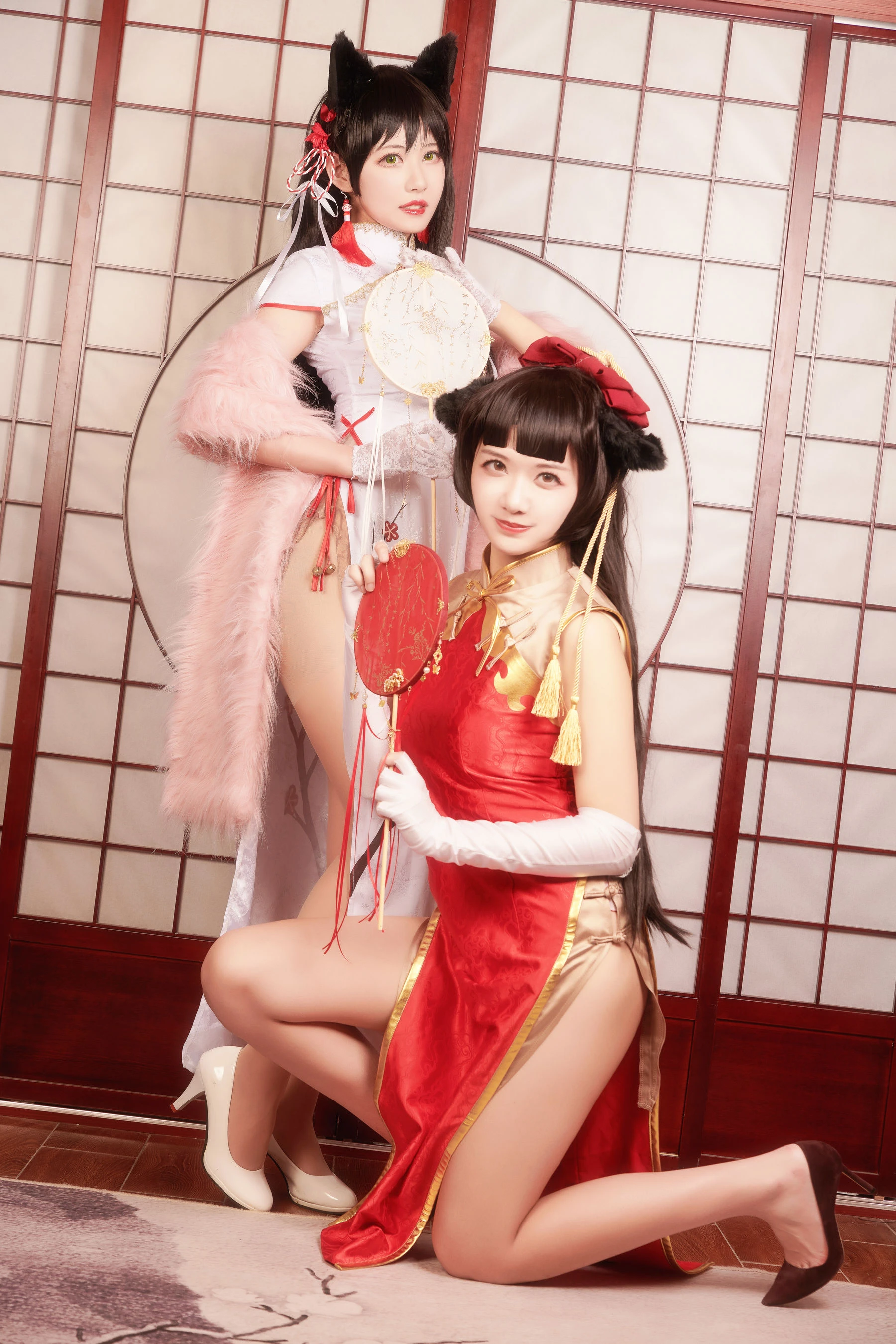 源纱希喵喵喵&Meiyi_烛墨 犬獒旗袍插图7