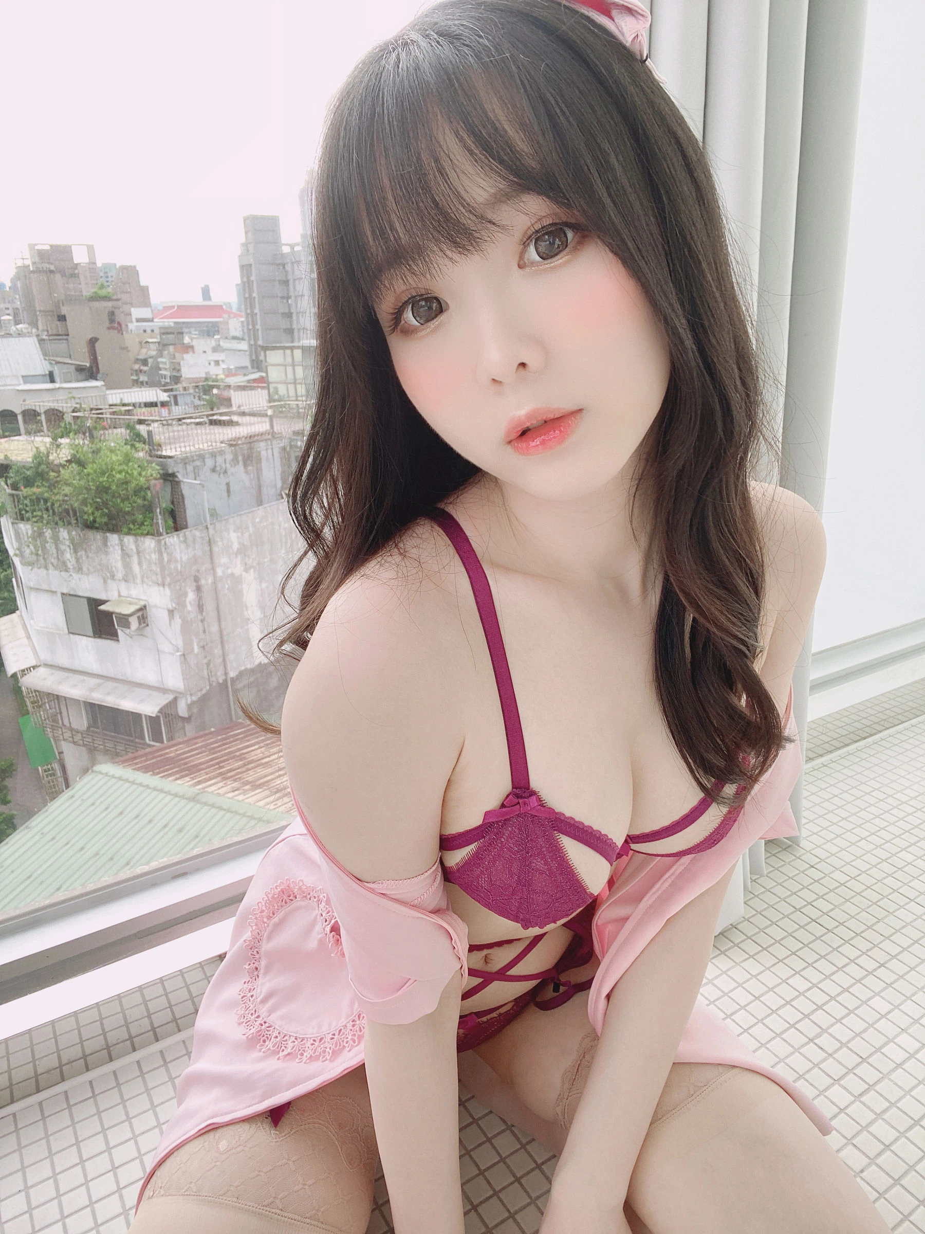 微博妹纸霜月shimo – ピンクナース__插图1