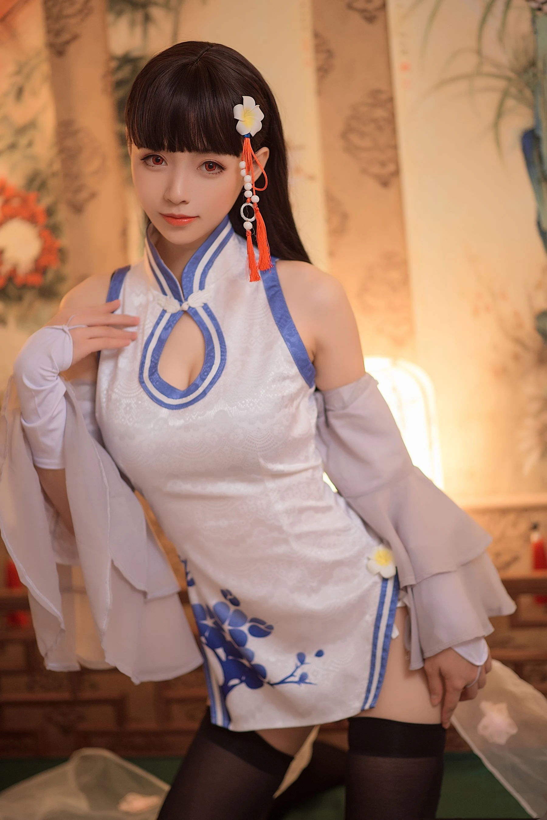 动漫博主大大卷卷小卷 – 黑丝旗袍插图7
