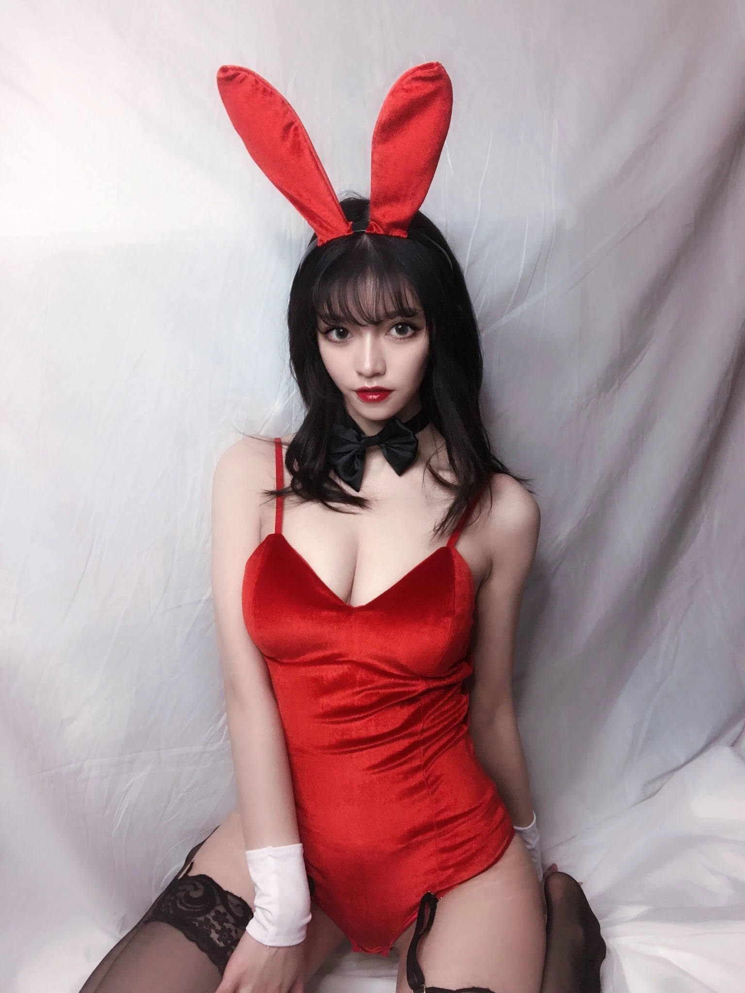 銘銘Kizami 红丝绒兔女郎插图8