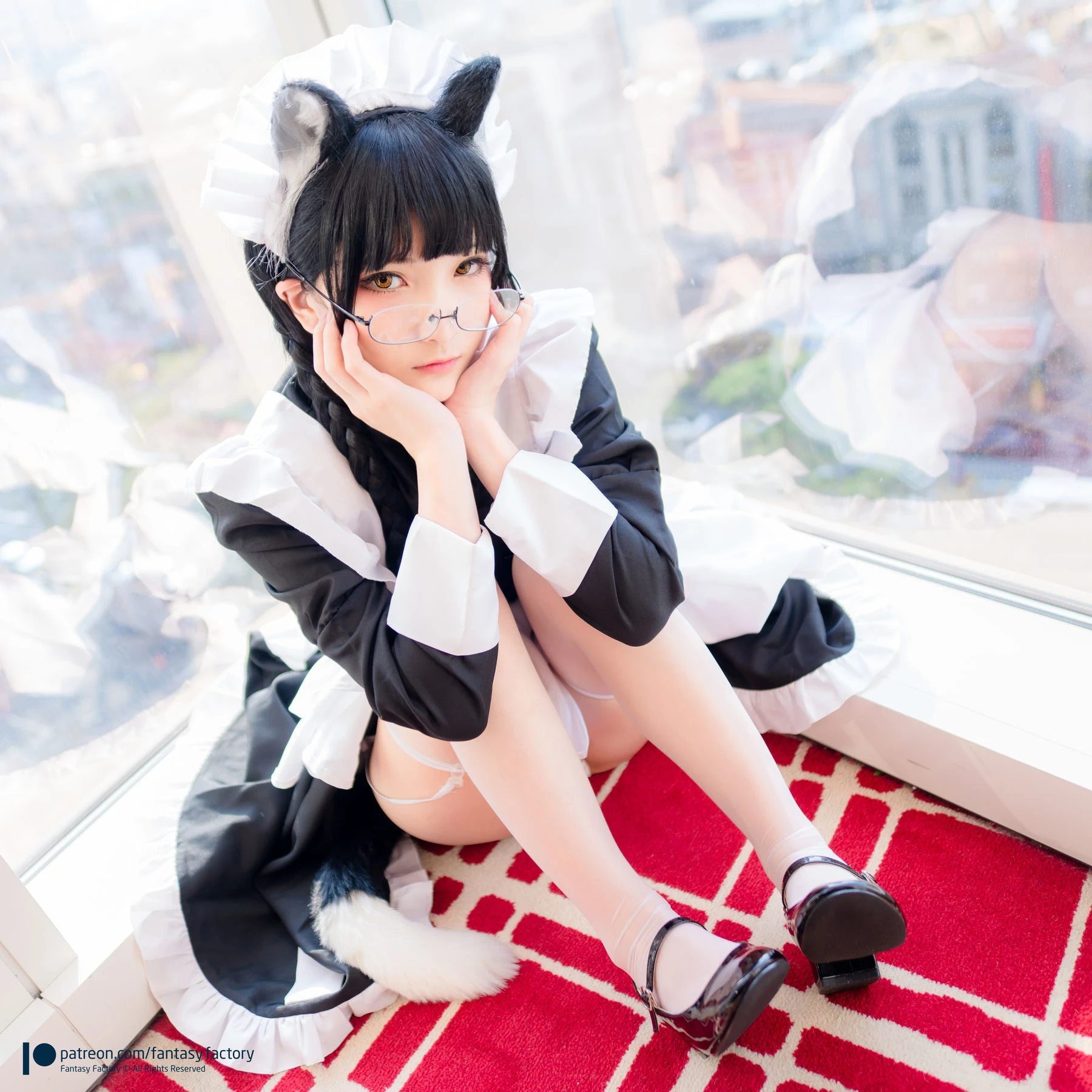[Fantasy Factory] 小丁Cosplay – 黑猫女仆插图7