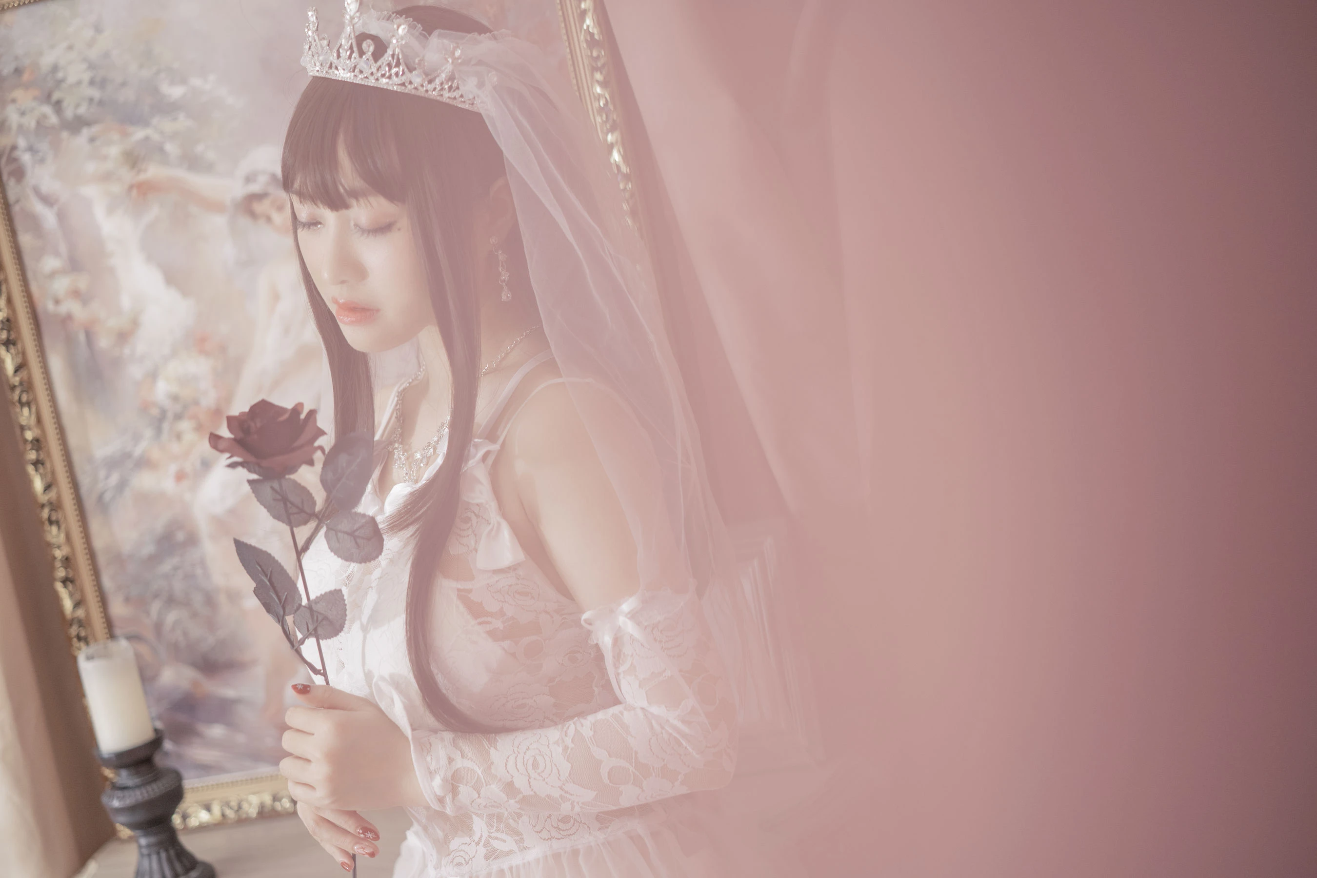 动漫博主脱尾巴Mizuki – 婚纱插图1