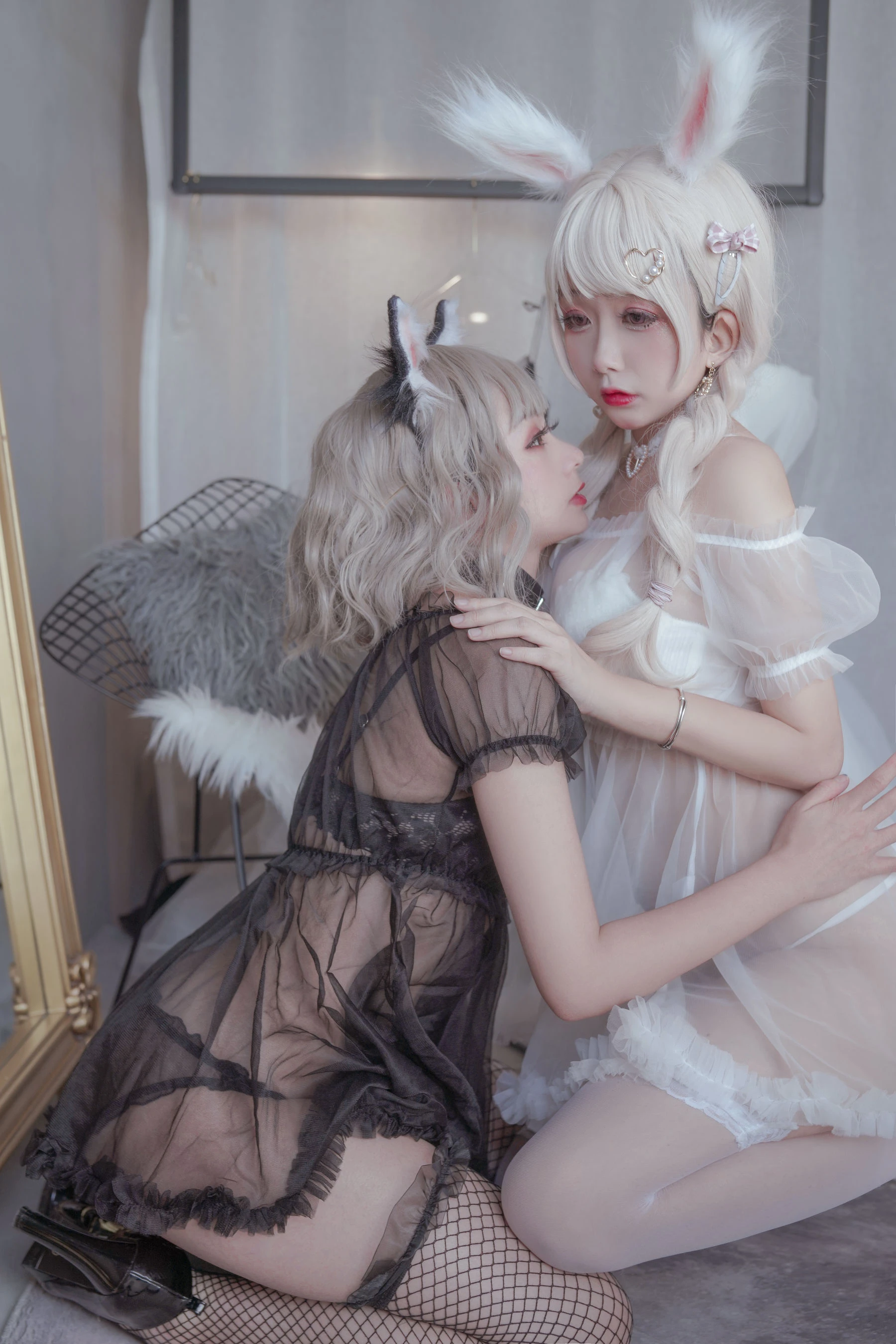 Cosplay日奈娇 猫与兔 [50P]插图6