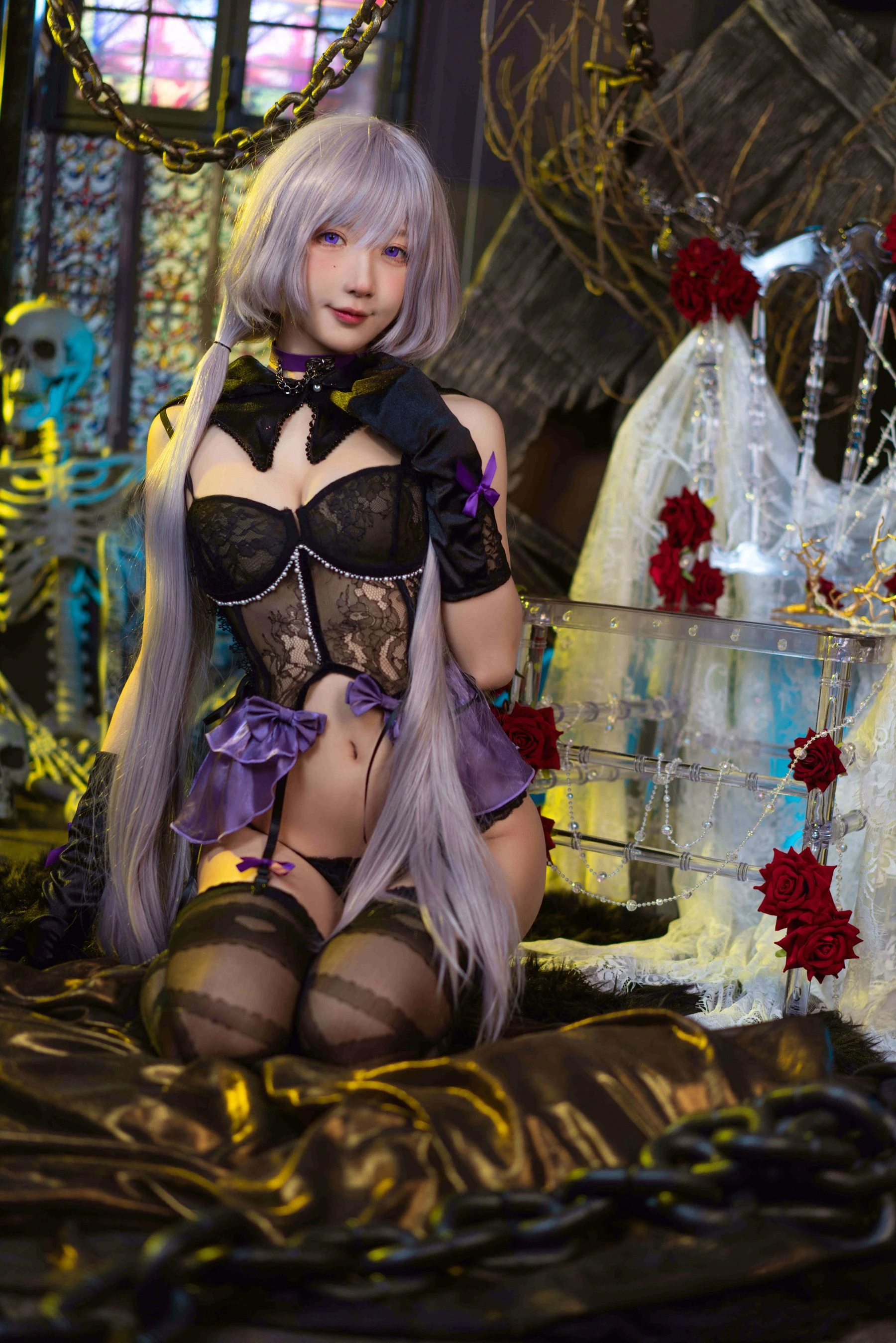 动漫博主阿包也是兔娘 – 午夜瞌睡魔女 [40P]插图2