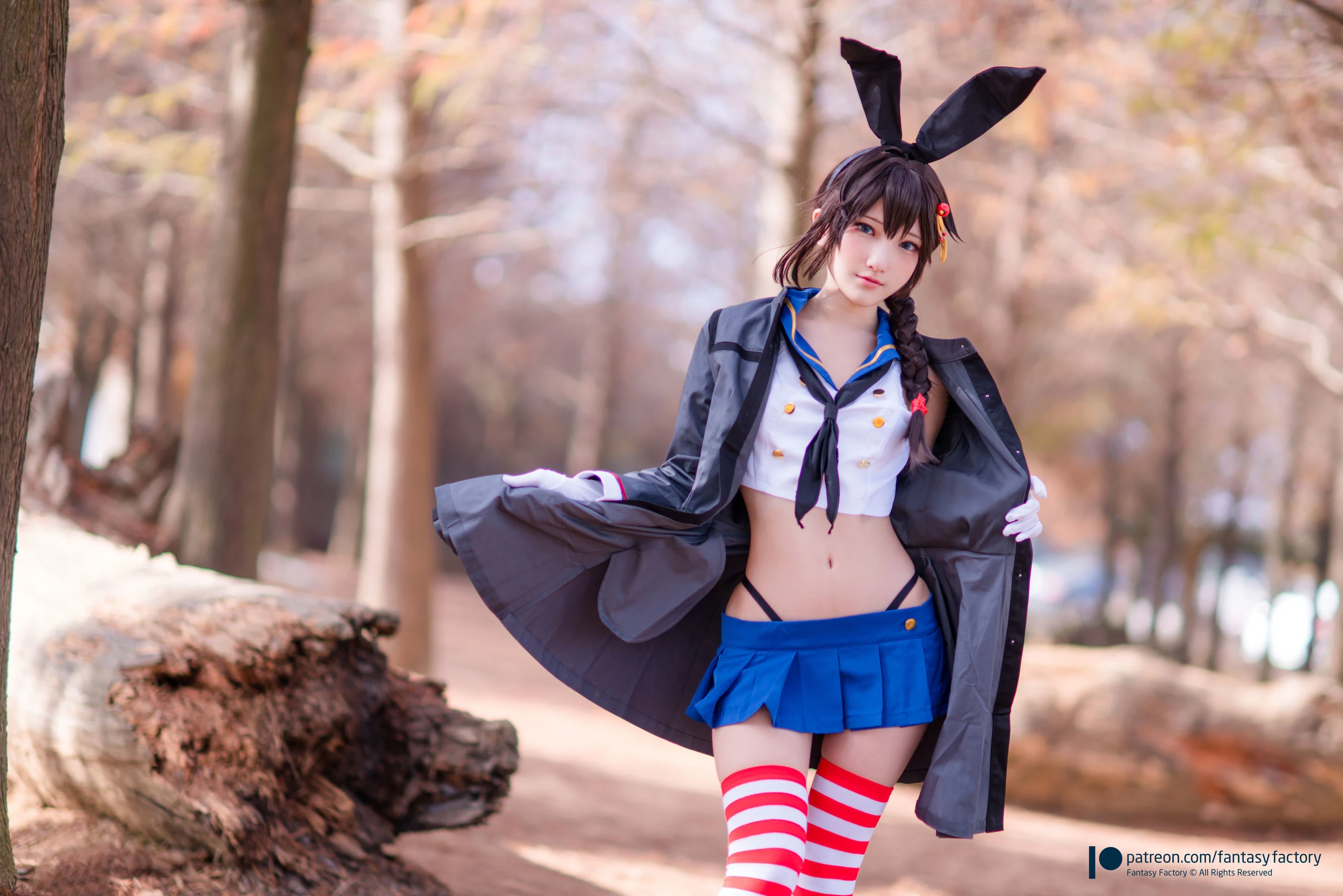 [Fantasy Factory] 小丁Cosplay – JK制服 水手小兔 外拍插图5