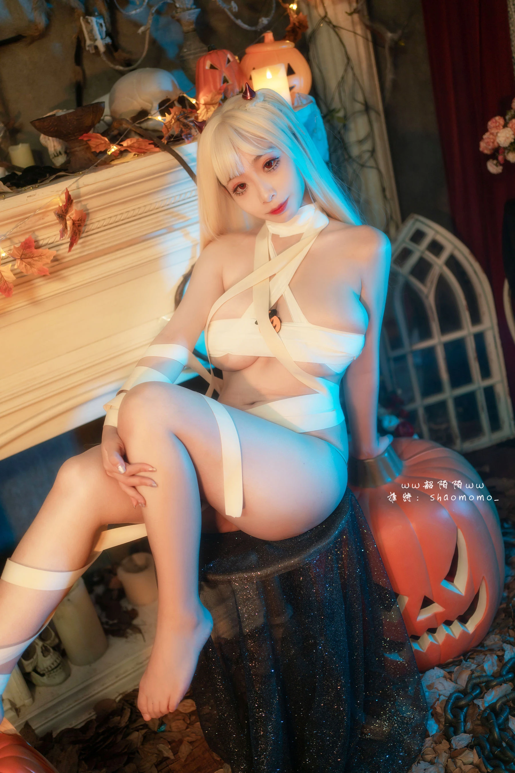 Cosplay美女韶陌陌 – 万圣节绷带插图4