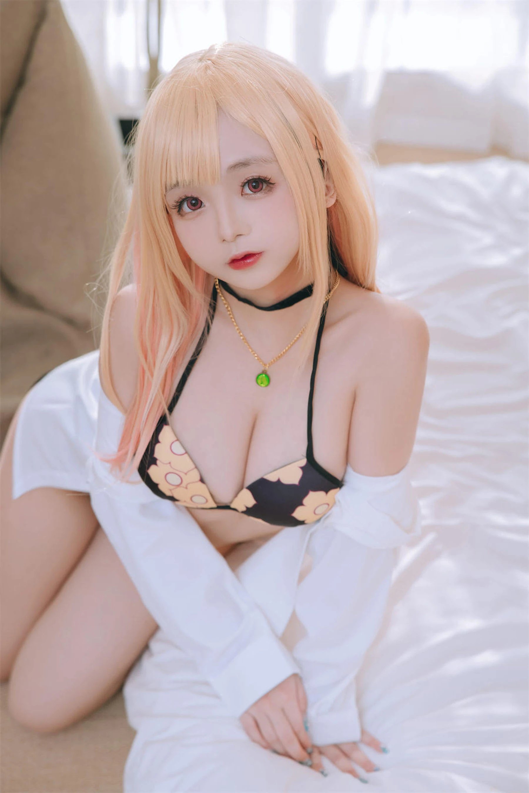 Cosplay日奈娇 – 更衣人偶喜多川海梦泳装 [62P]插图4