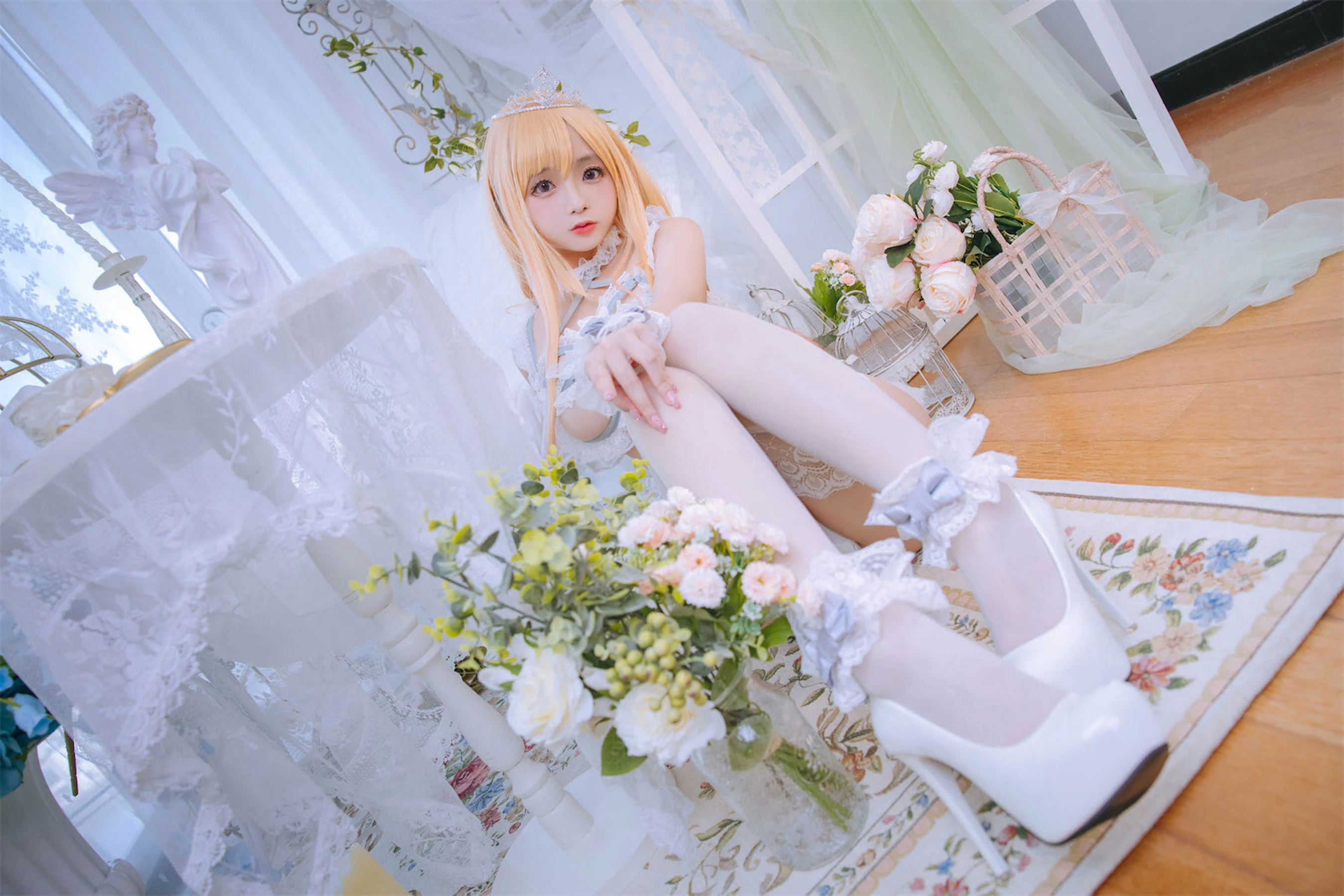 Cosplay日奈娇 – 喜多川海梦 花嫁 [71P]插图1