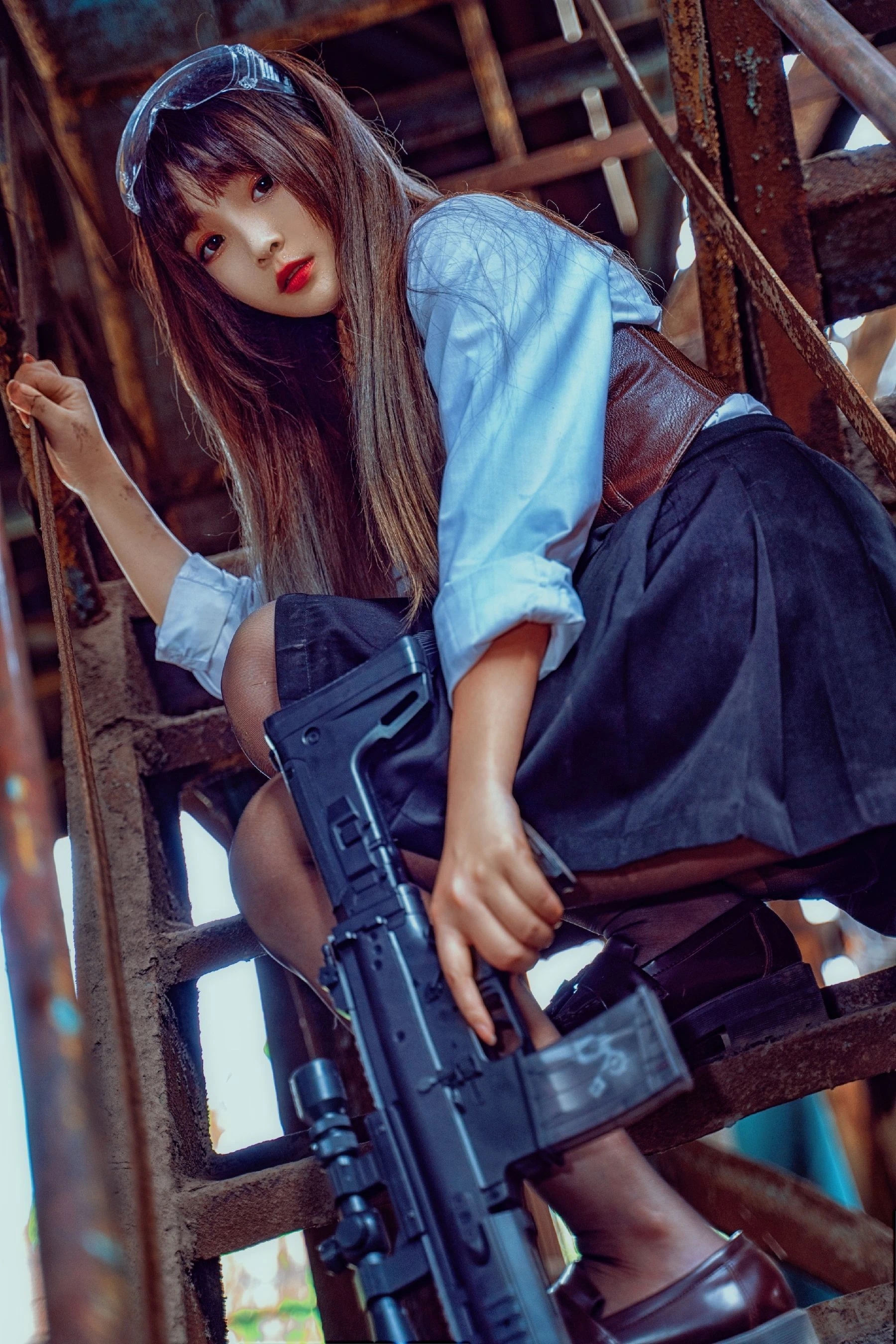 二次元美女古川kagura – 武装JK插图6