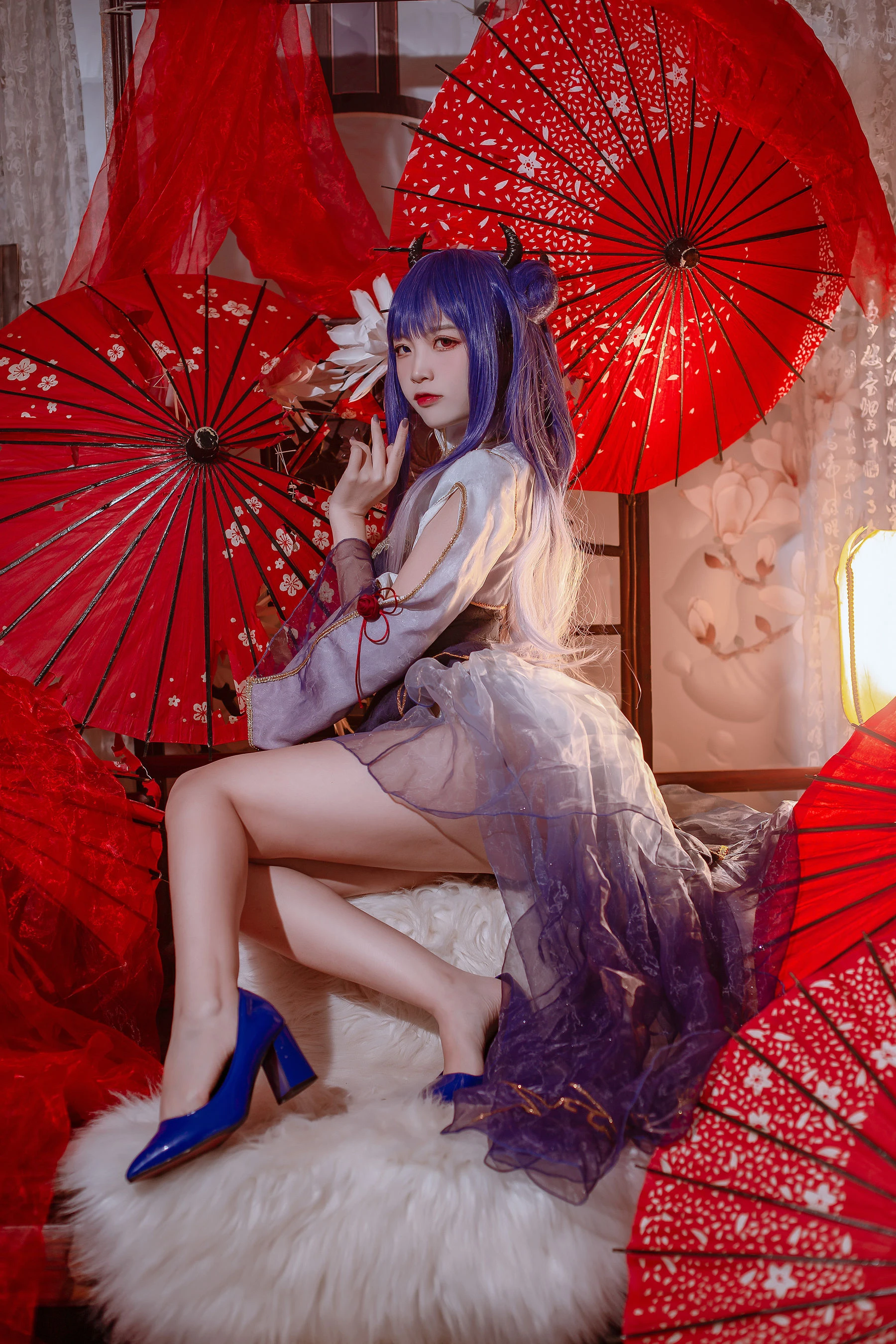 人气Coser二佐Nisa – 碧蓝 伊吹旗袍插图2