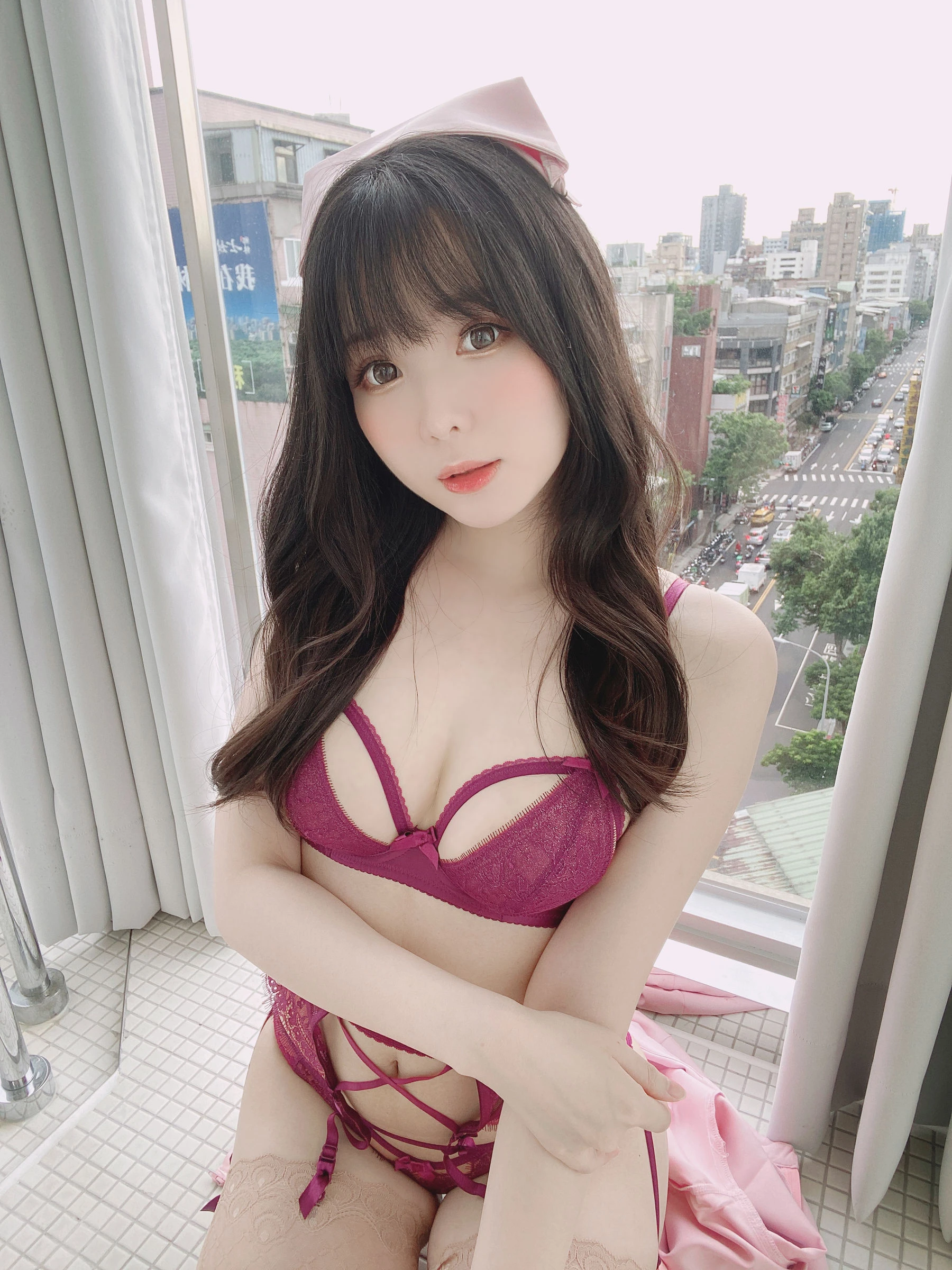微博妹纸霜月shimo – ピンクナース__插图5